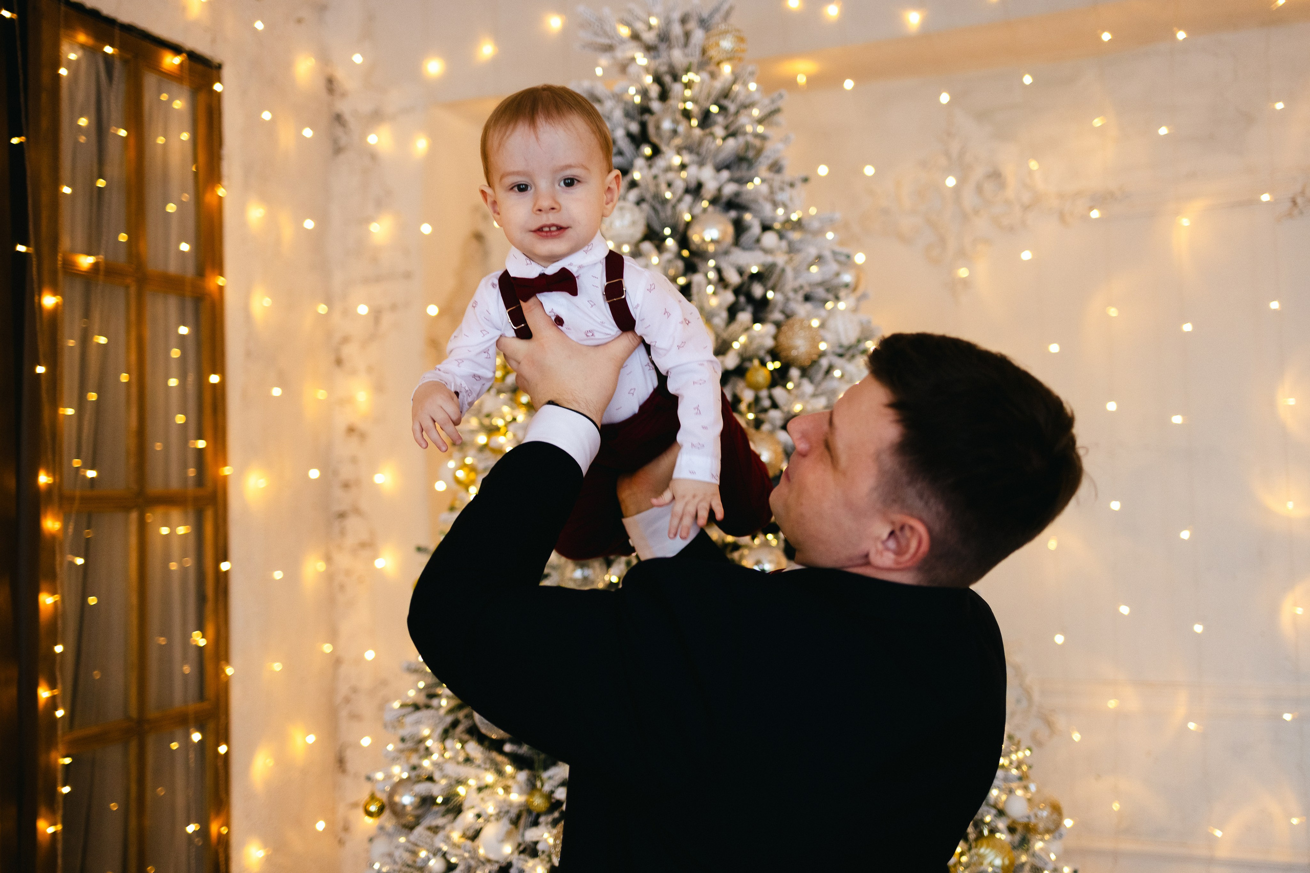 Новогодняя семейная с малышом. Семейный фотограф г. Тюмень