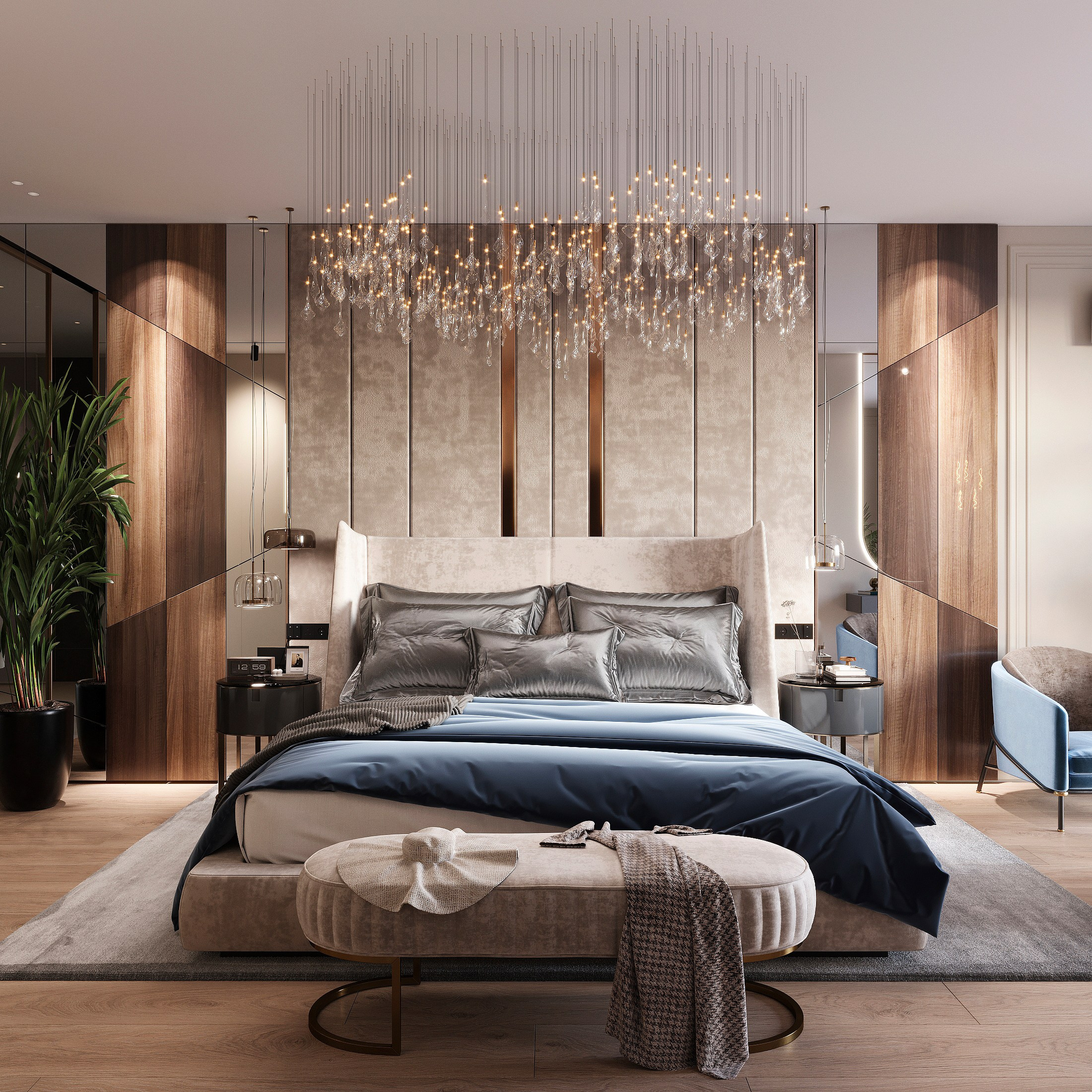 Квартира в Moscow City — интерьер премиум-класса, дизайн и 3D-визуализации. 3Д Визуализация Интерьера и Архитектуры