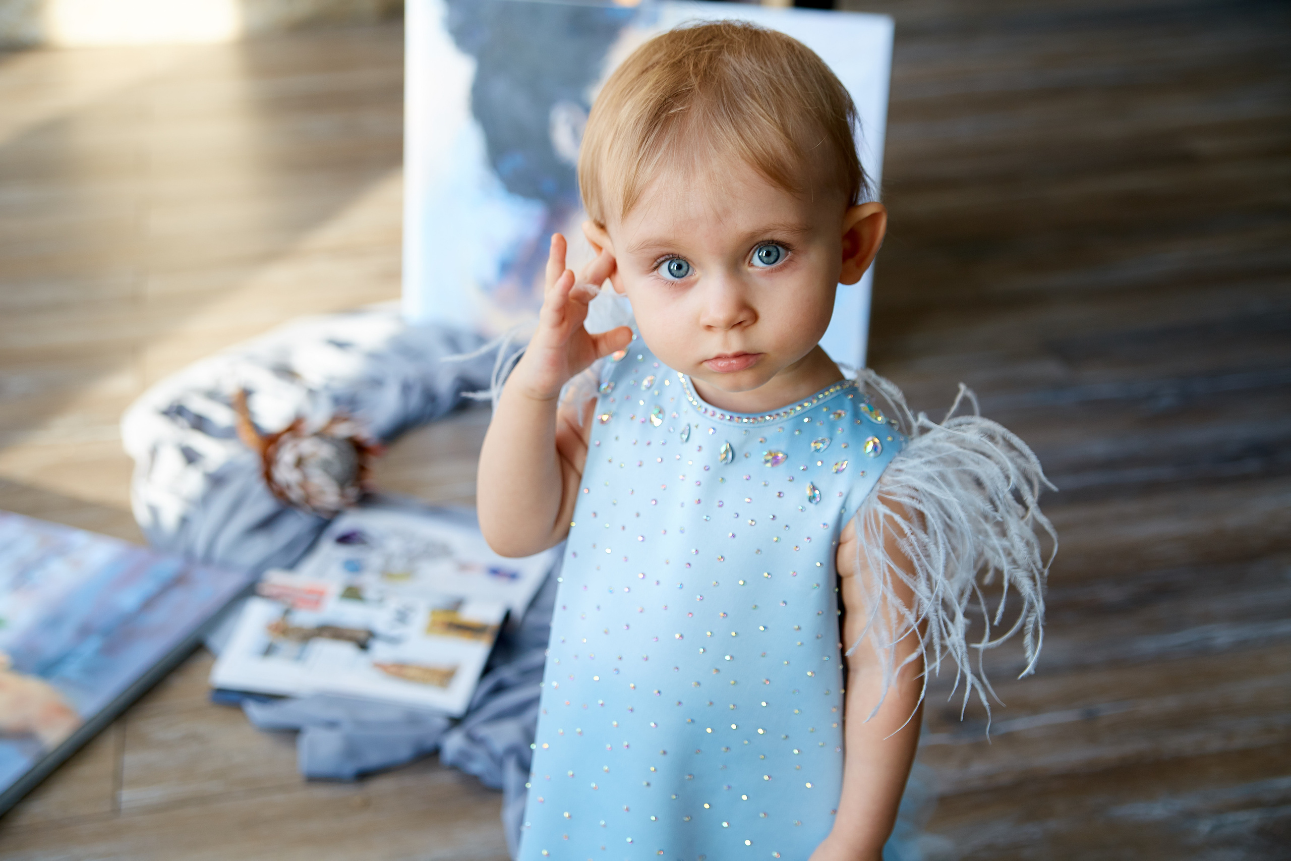 Маленькая Августина и ее новое платье. Профессиональный фотограф Светлана Писарева