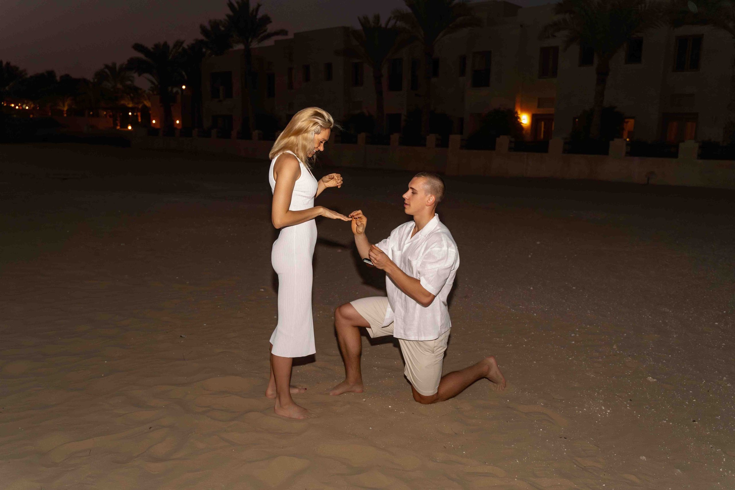 Предложение после заката | Елена и Никита. Фотограф и видеограф в Москве и Абу Даби Мария Кулагина