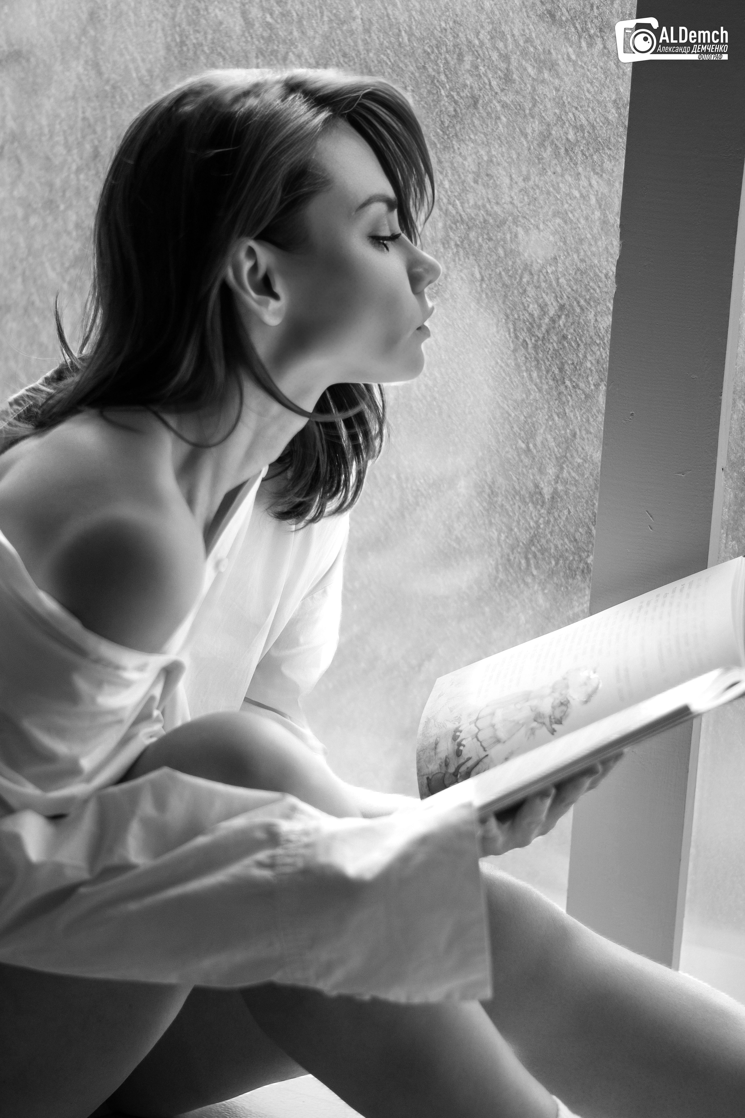 Черно-белая фотосессия в студии в Москве и Дмитрове