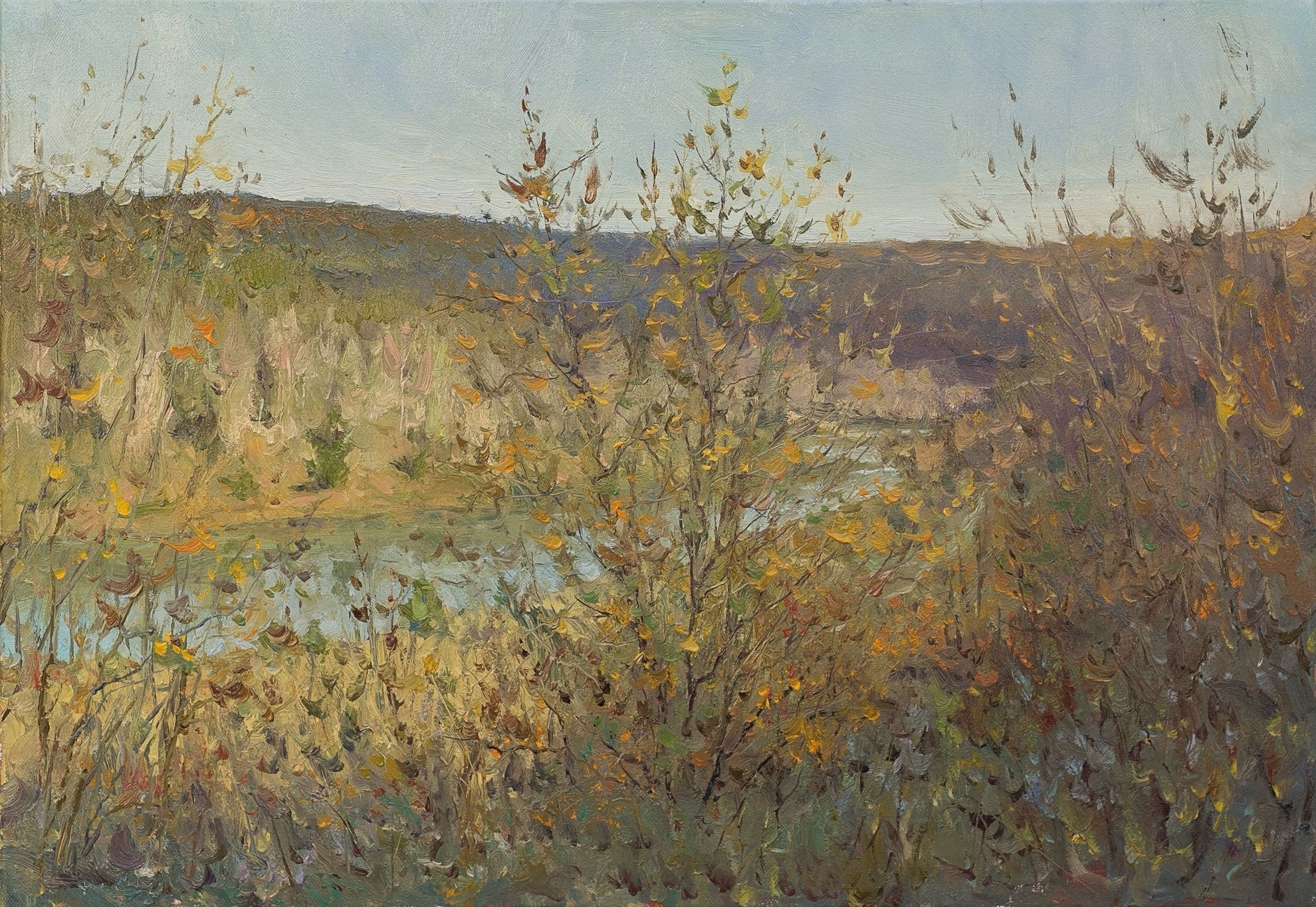 Юрьево. р Дон. Художник Александр Каверин