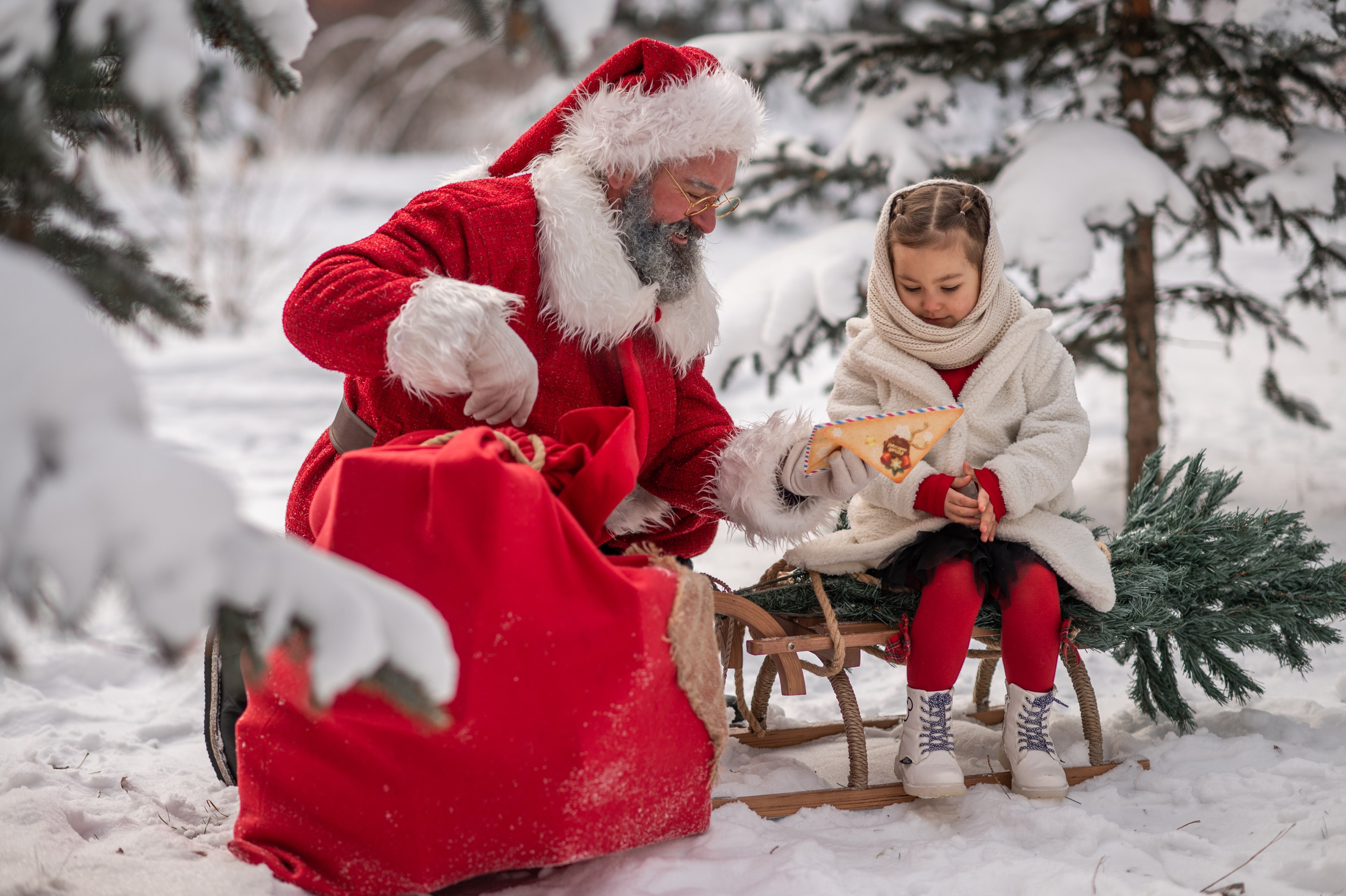 САНТА НА УЛИЦЕ. Семейный фотограф Екатеринбург Лора Мур