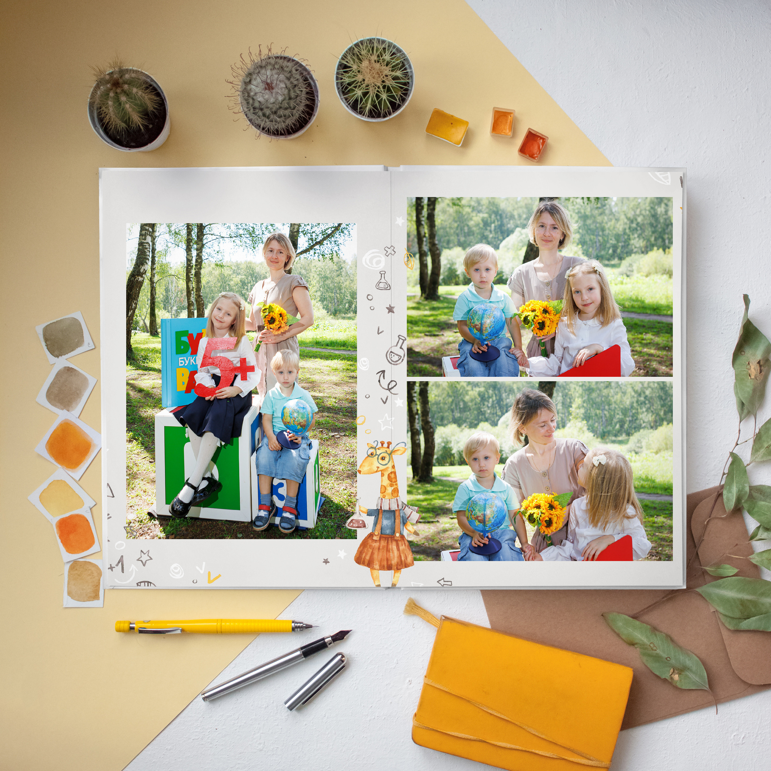 Дизайны для 1 класса. Выпускные альбомы для школ и детских садов