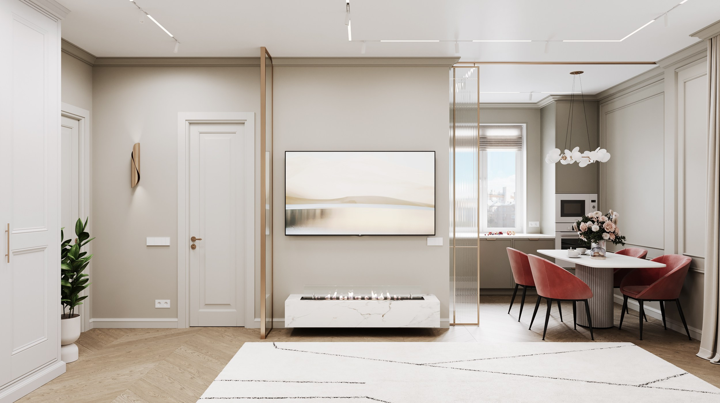 Color Classic. Дизайн интерьера | 3D визуализация | Миланская Марина