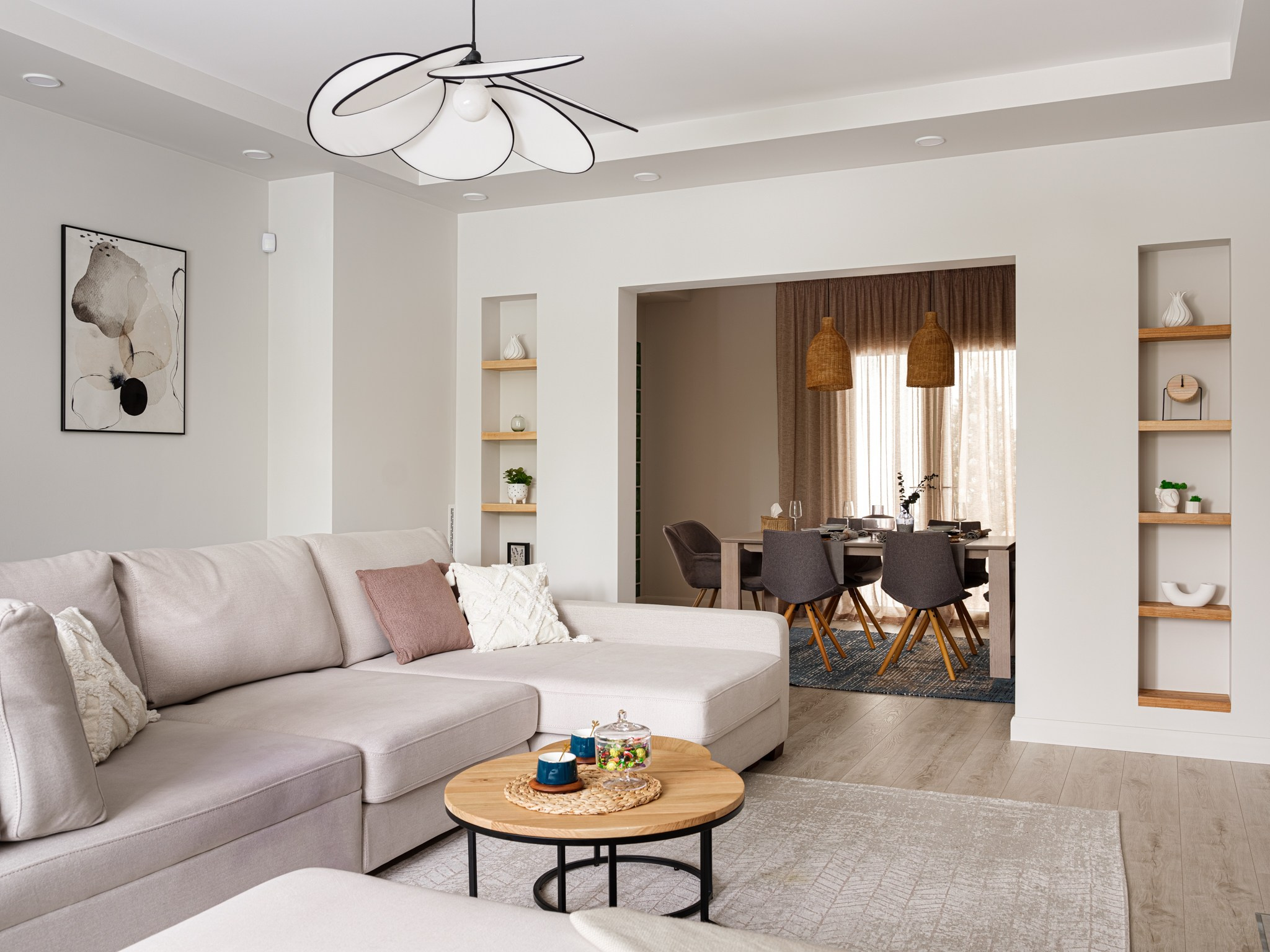 Небольшой дом: Анастасия Филиппова, Олеся Миколаец, студия FAM Design. Фотограф Василий Буланов