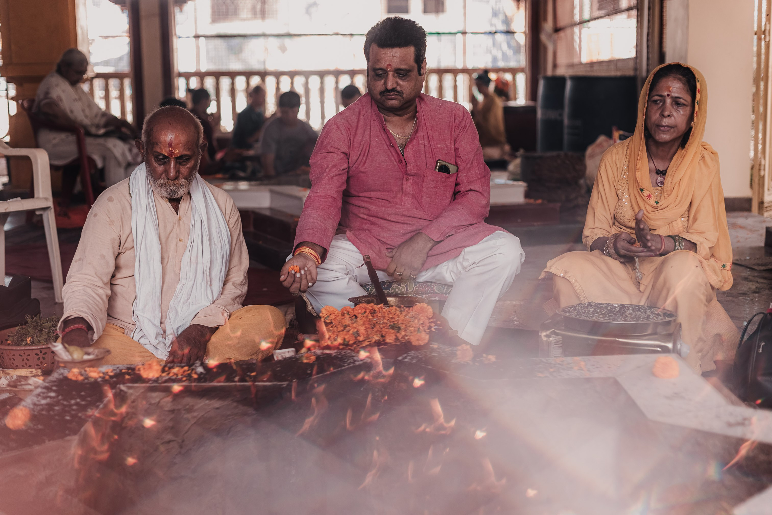 Navaratri yajna at Devraha Baba Ji ashram. Мариам Багдасарян