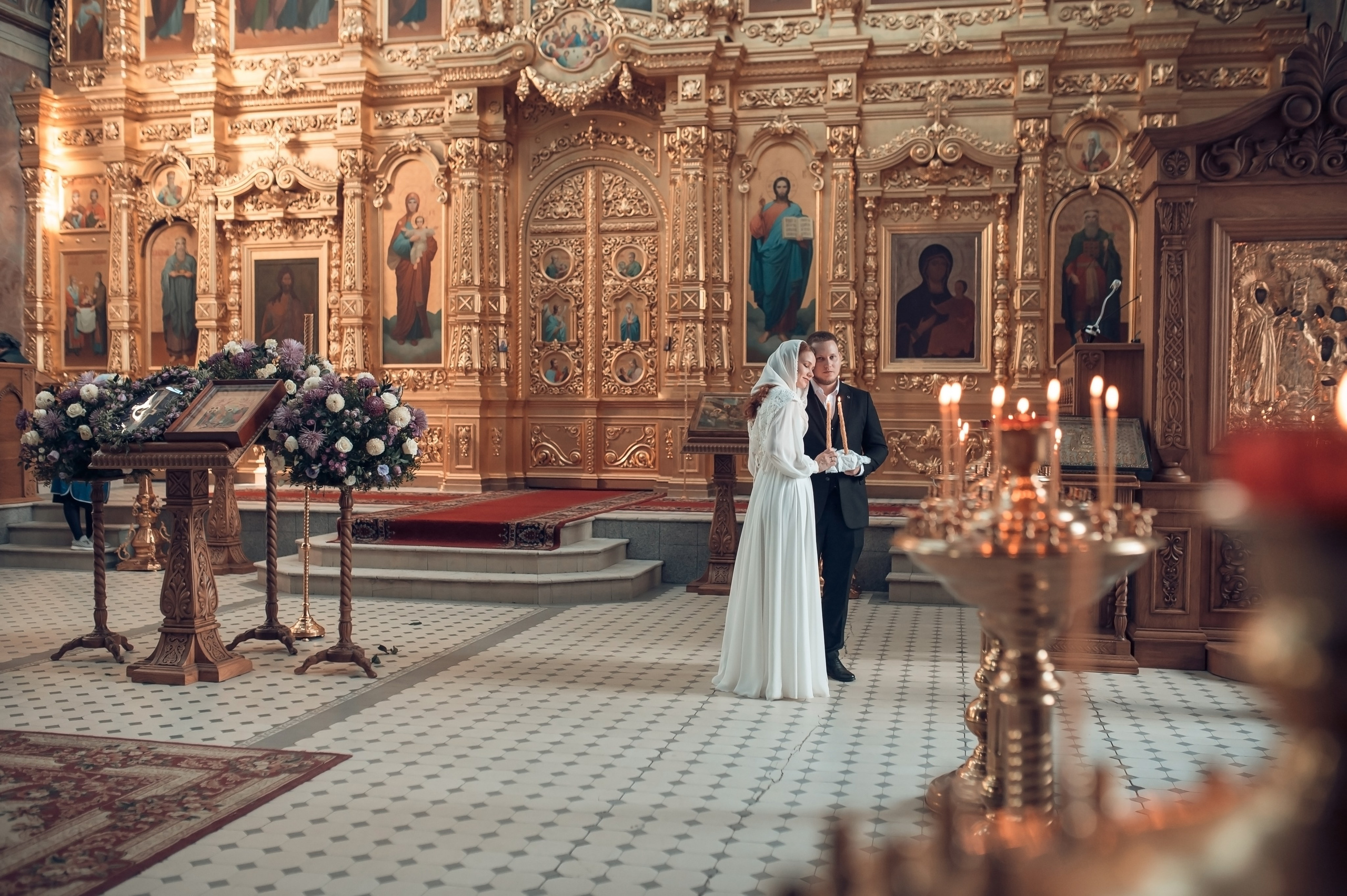 Таинство Венчания Христорождественский кафедральный собор. Семейный фотограф Олеся Батурина Рязань