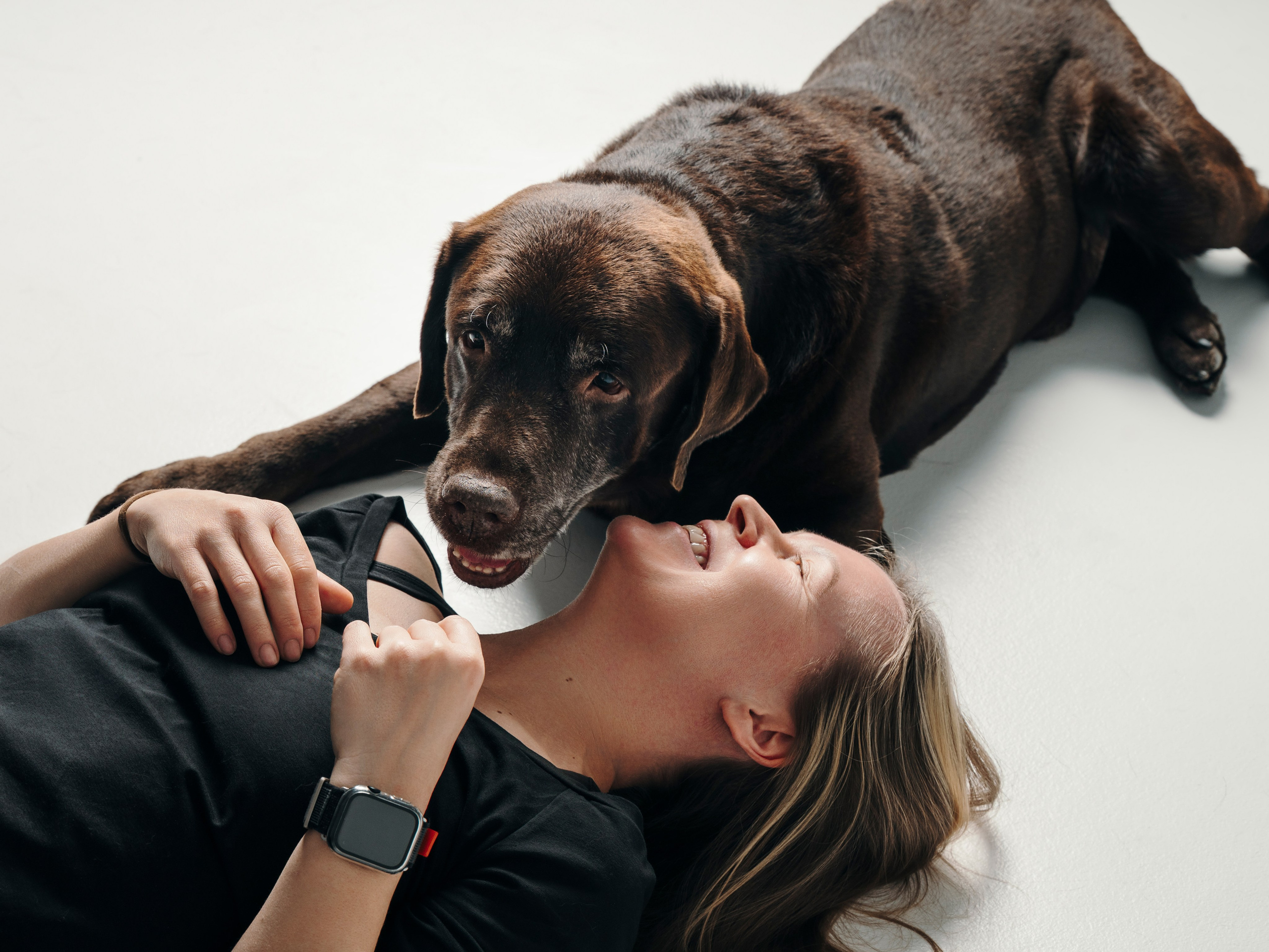 Оля и Шерлок. Семейный фотограф анималист Ананьева Мария — Москва