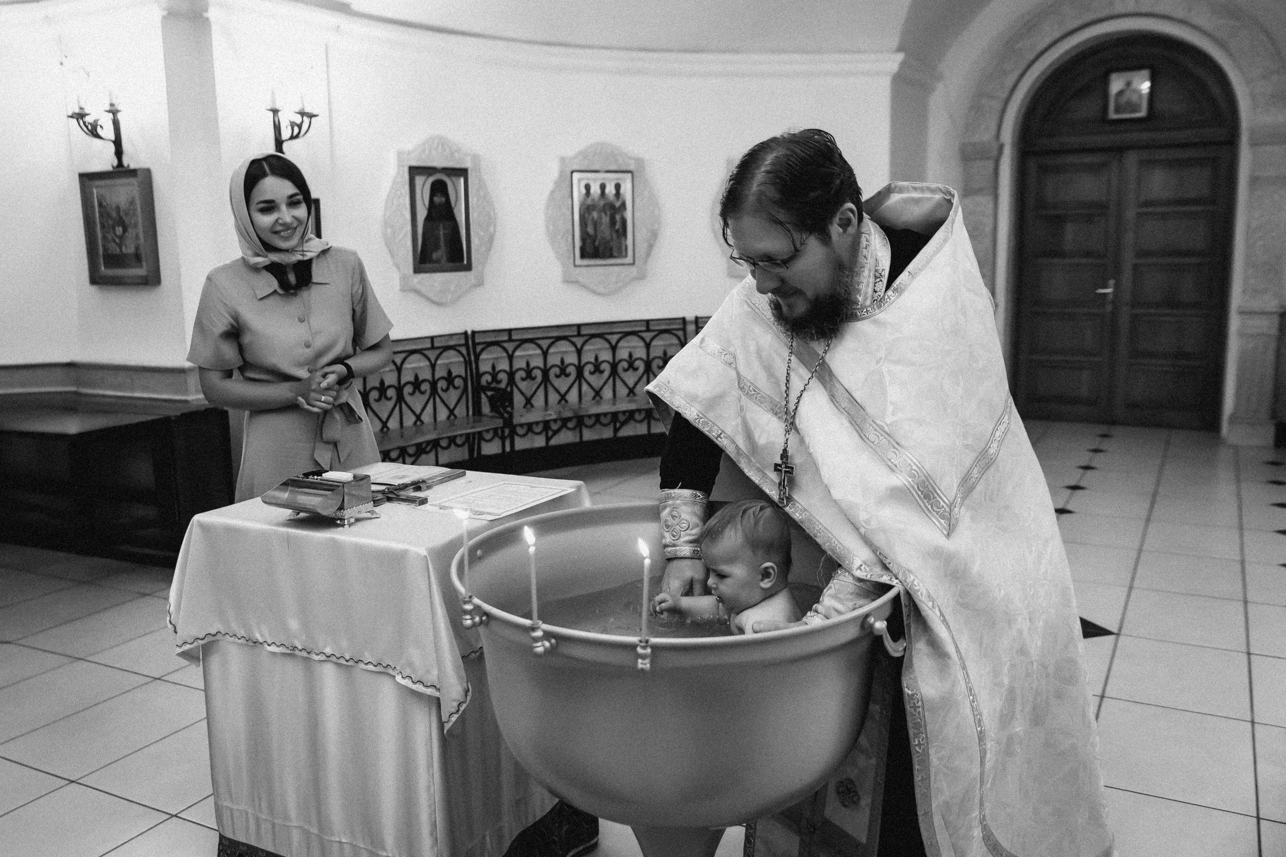 Крещение Ксении. Семейный фотограф Минск Усова Ольга