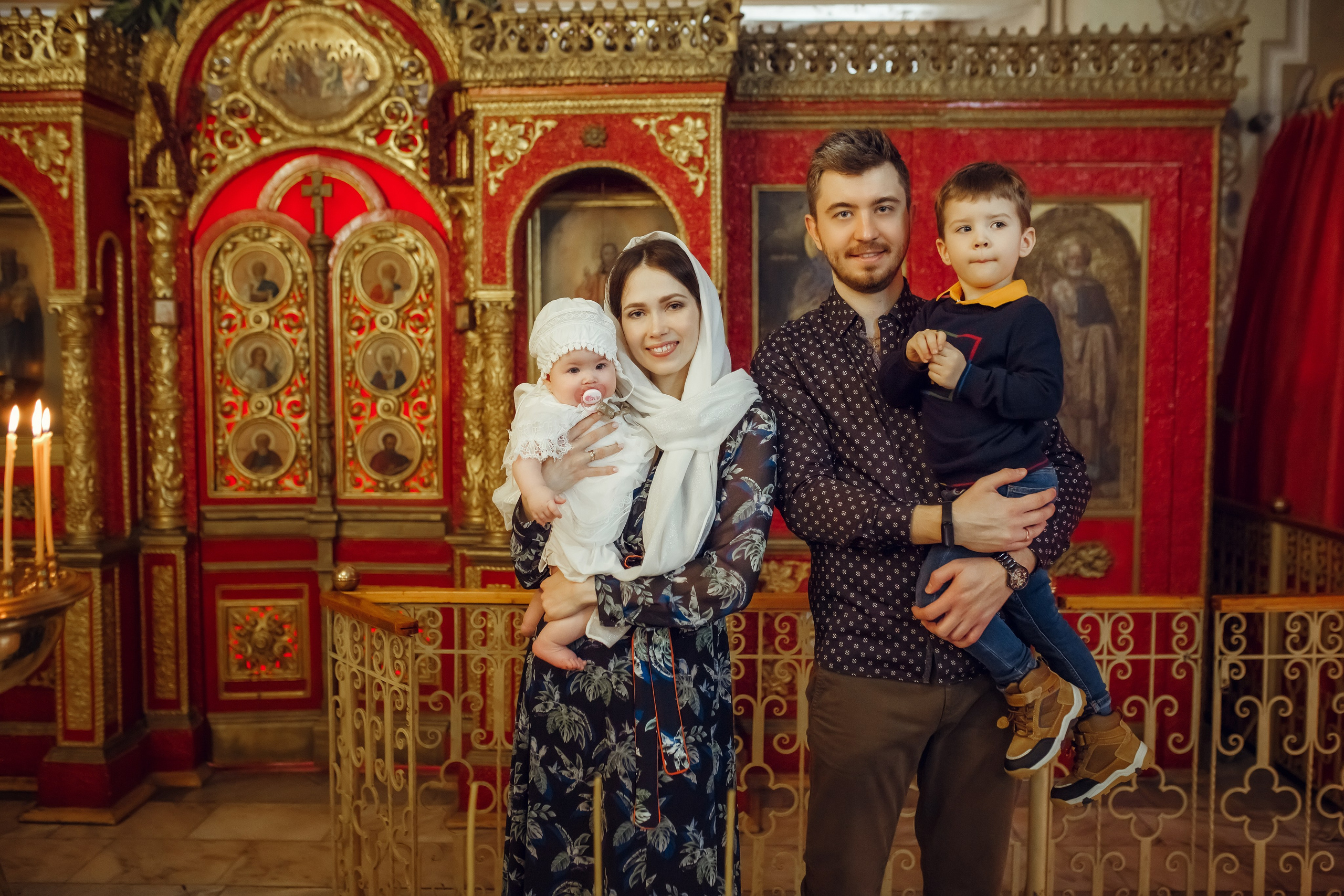 Крещение Валерии. Фотограф на Крещение, семейный фотограф в Москве