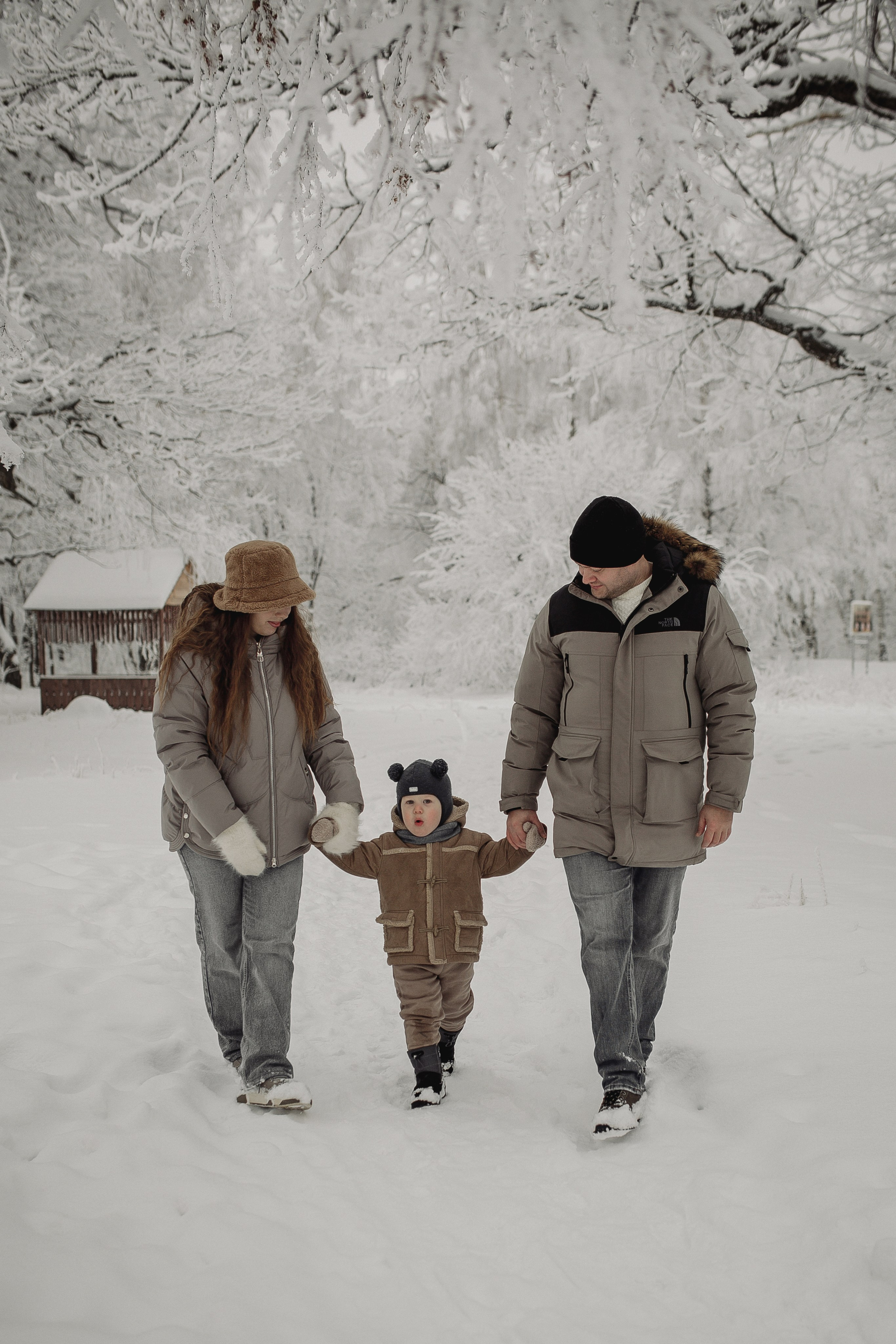Снежное волшебство Рома, Лиза и Илюша. Семейный и свадебный фотограф в Саратове Катерина Оленская
