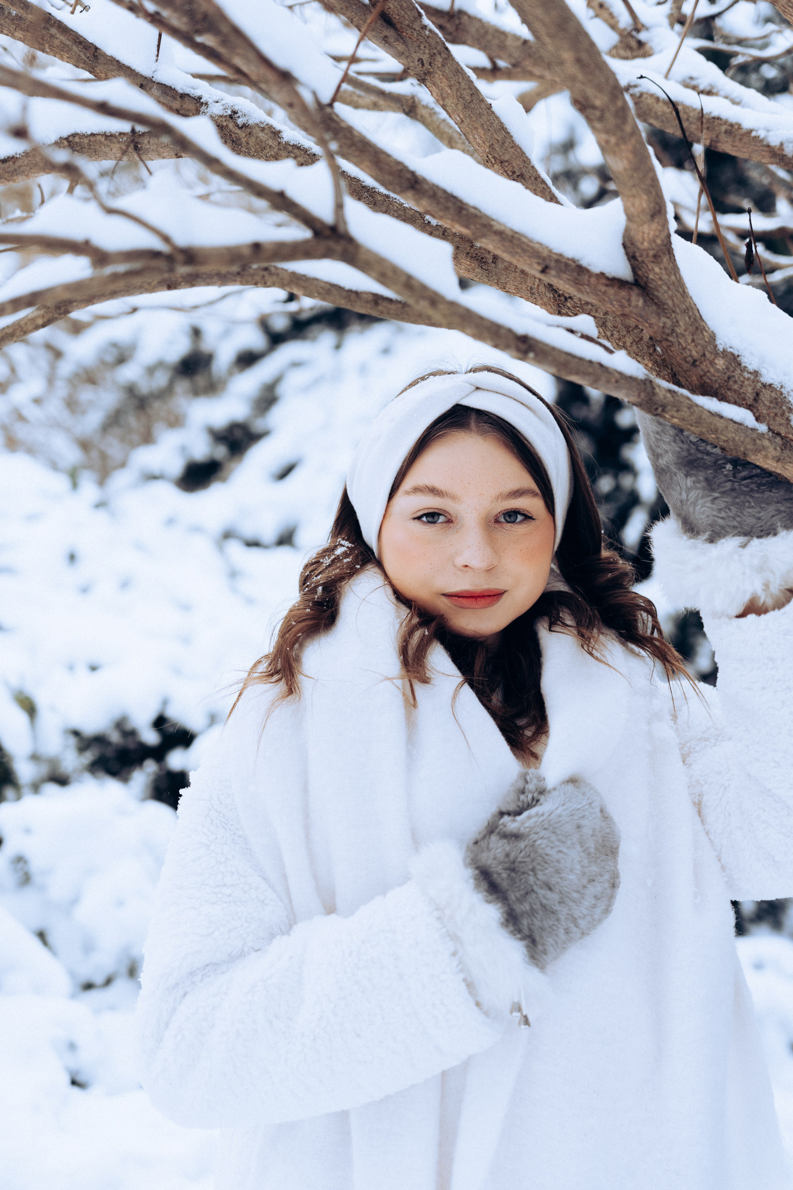 Ксения | Снежная зима. Портретный свадебный фотограф Крым | Евгения Щитенко