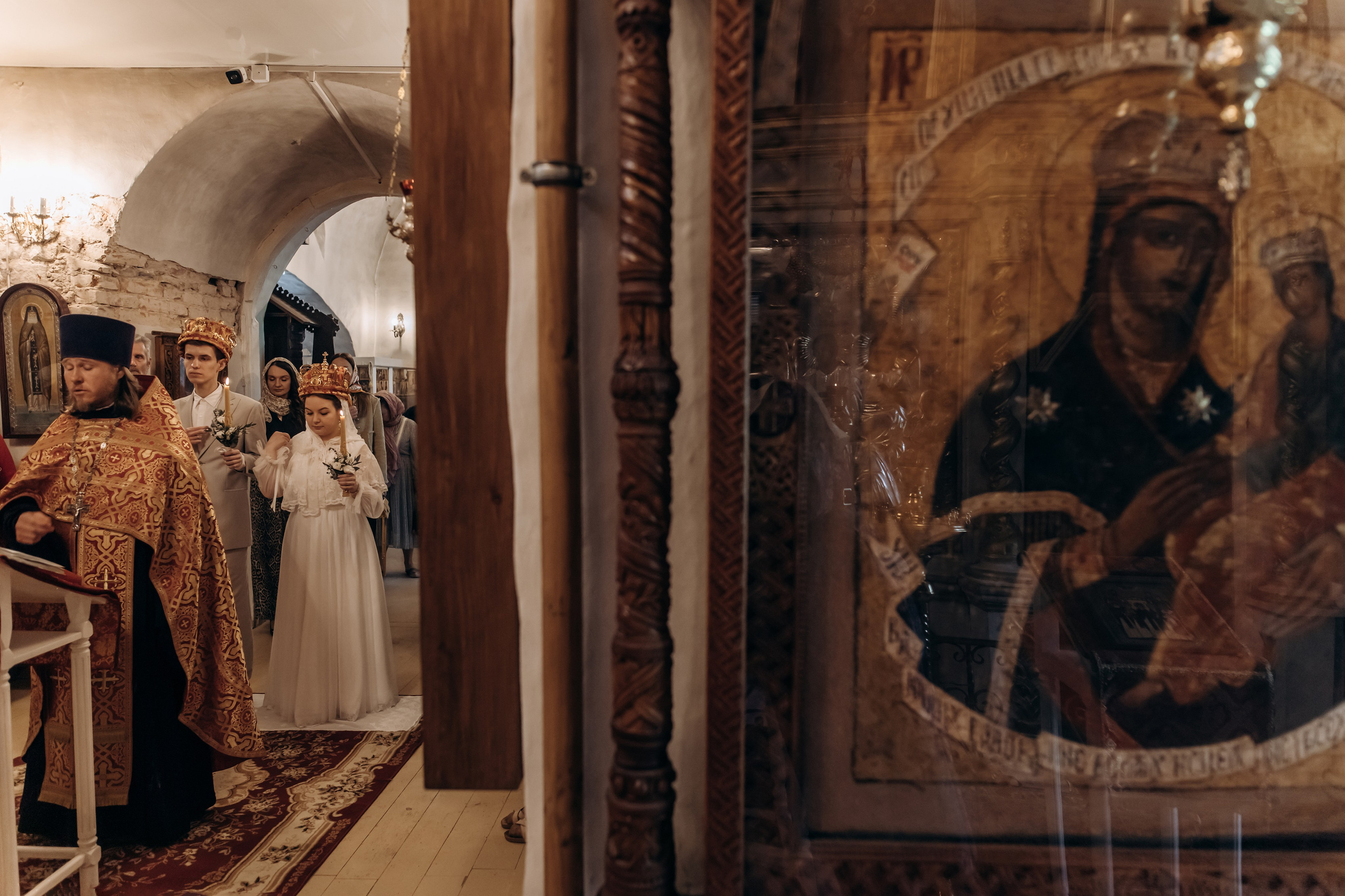 Венчание Евгения и Серафимы. Фотограф на крещении и венчании Елена Плинер, Псков и Псковская область