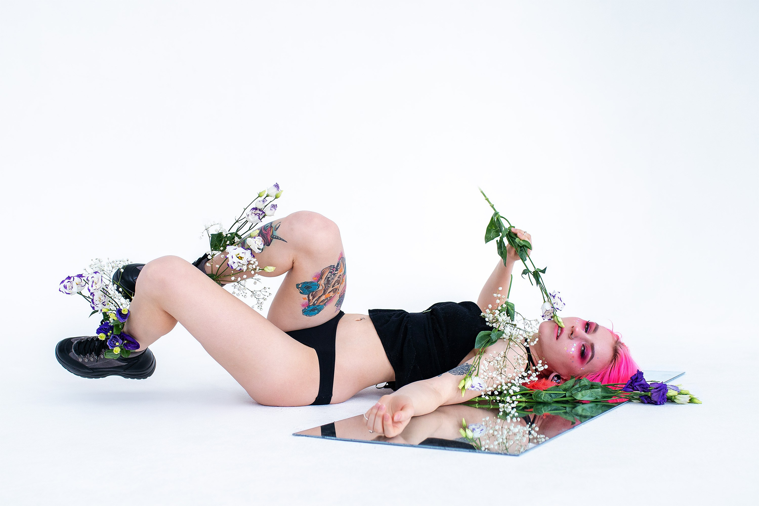 Аня. Цветы. Портретный фотограф в Санкт-Петербурге Александр Быстрицкий