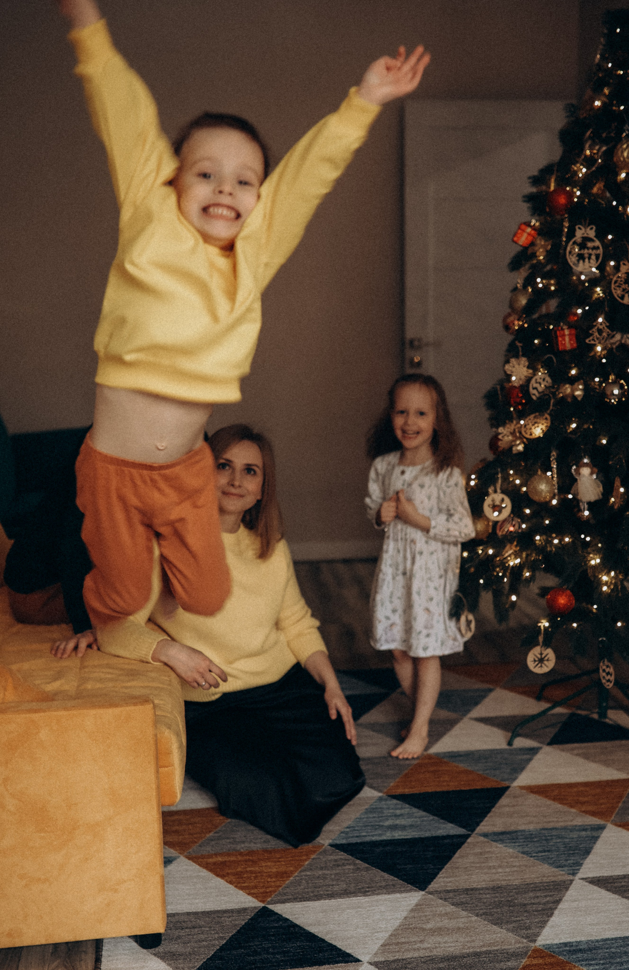 Семейная новогодняя фотосессия. Семейный фотограф в Москве и Люберцах Юлия Гуськова