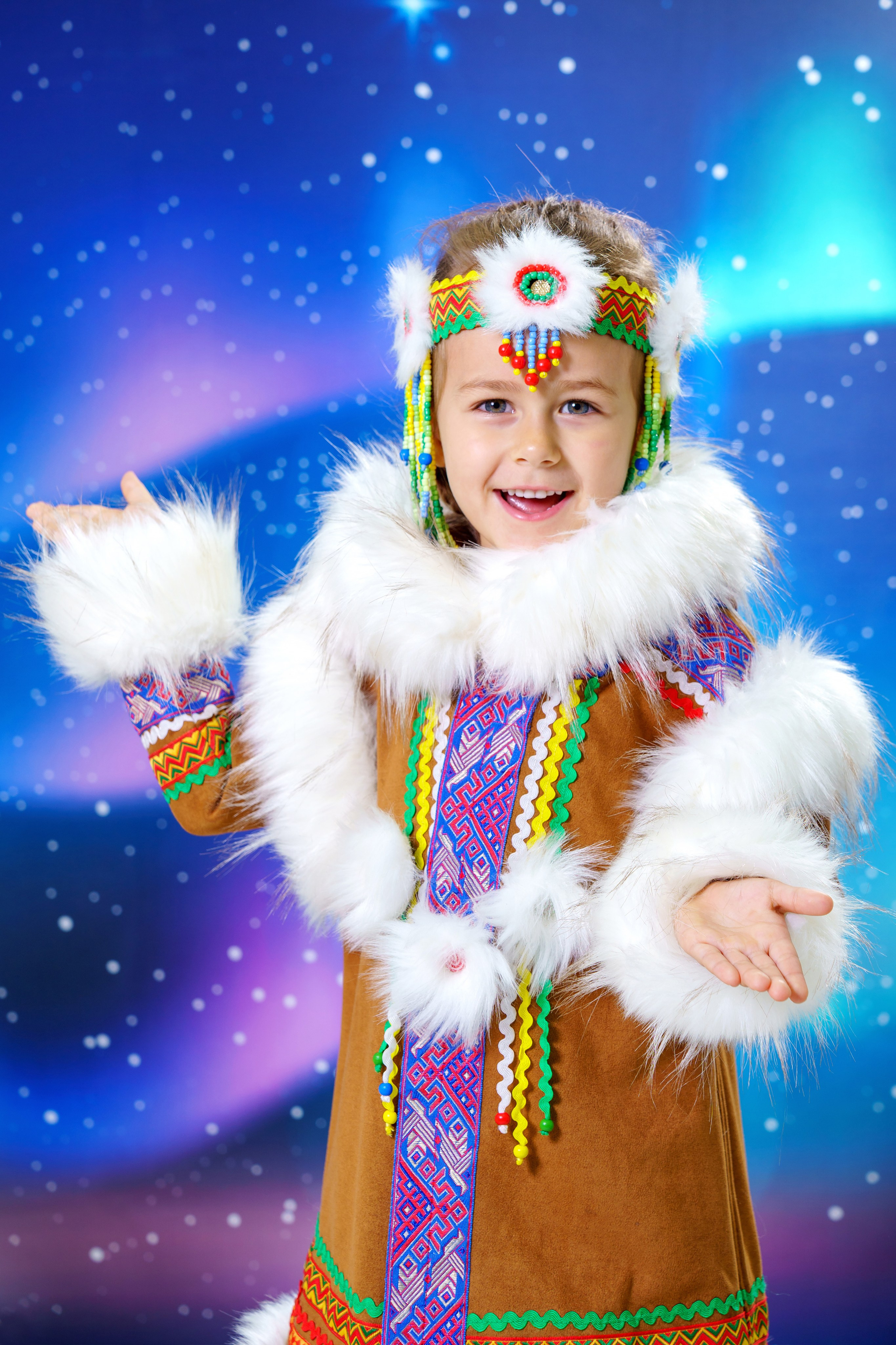 Новогодняя фотосессия для садика «Северное Сияние». Фотостудия «Стрекоза»