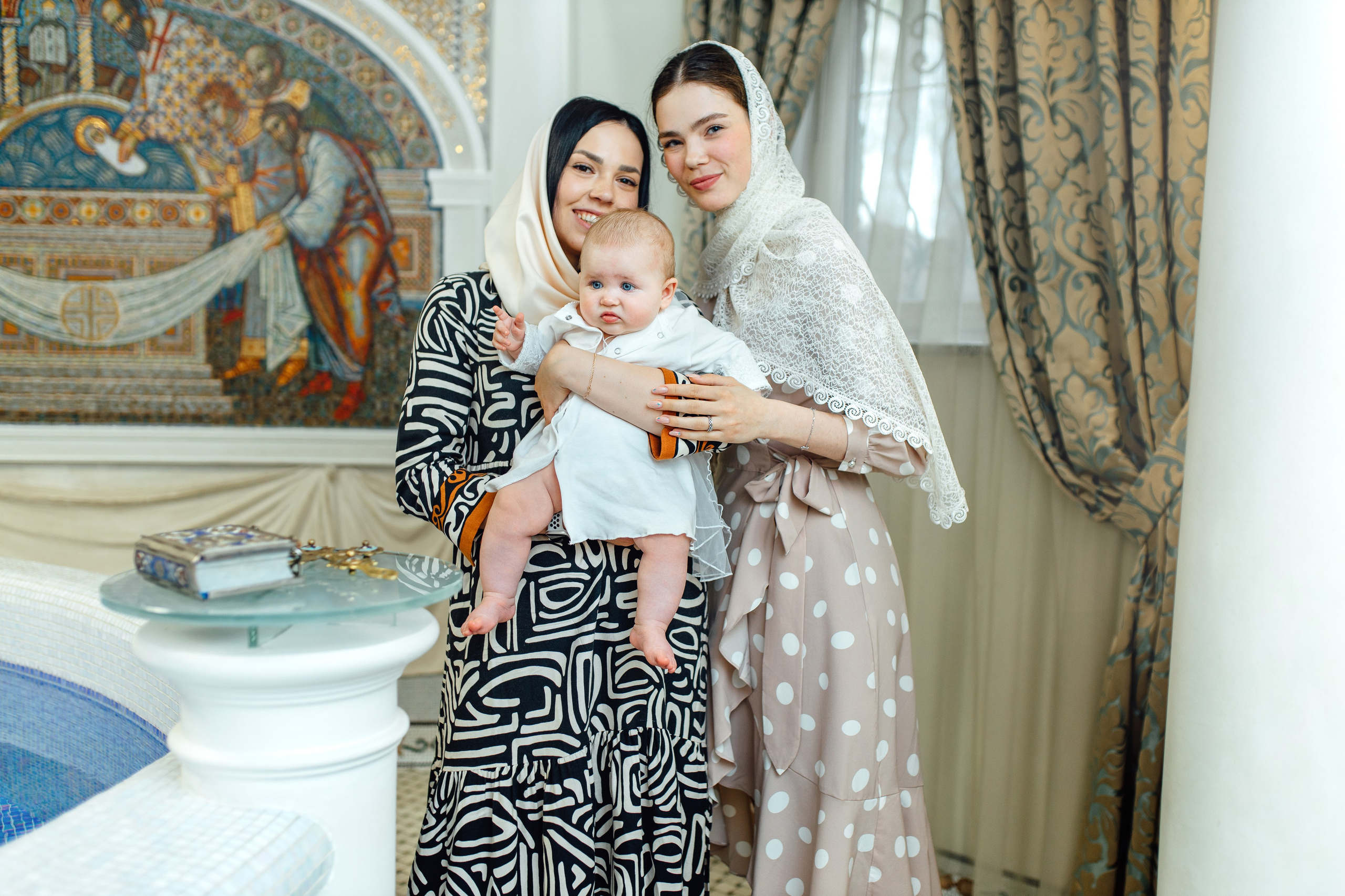 Таинство крещения Софии, апрель 2024