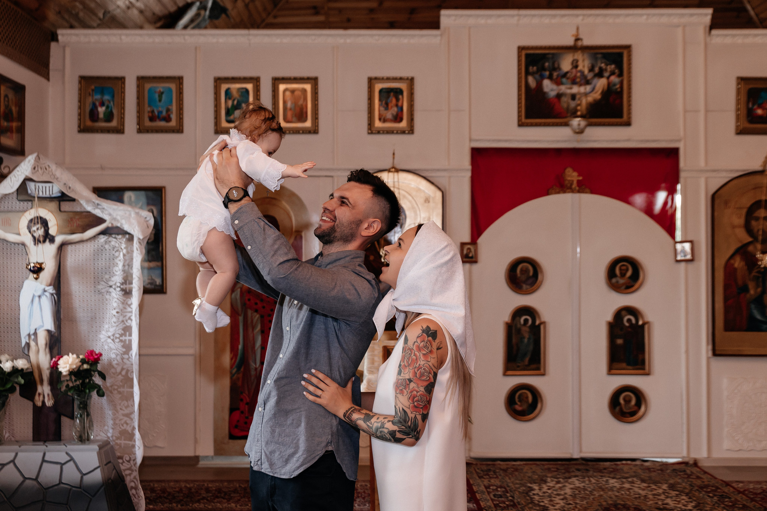 Крещение Николь. Семейный фотограф Минск Усова Ольга