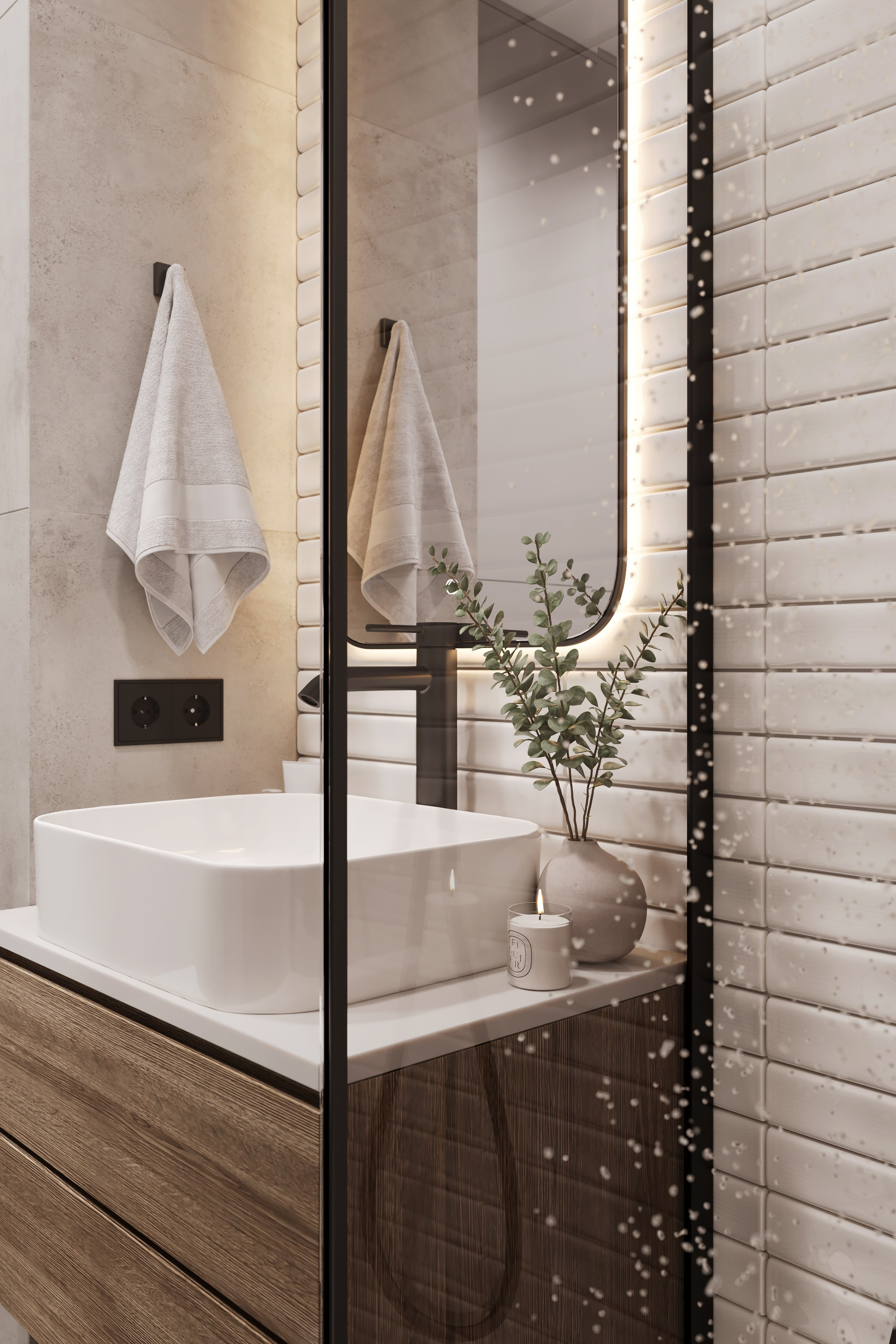 Modern Beige. Дизайн интерьера | 3D визуализация | Миланская Марина