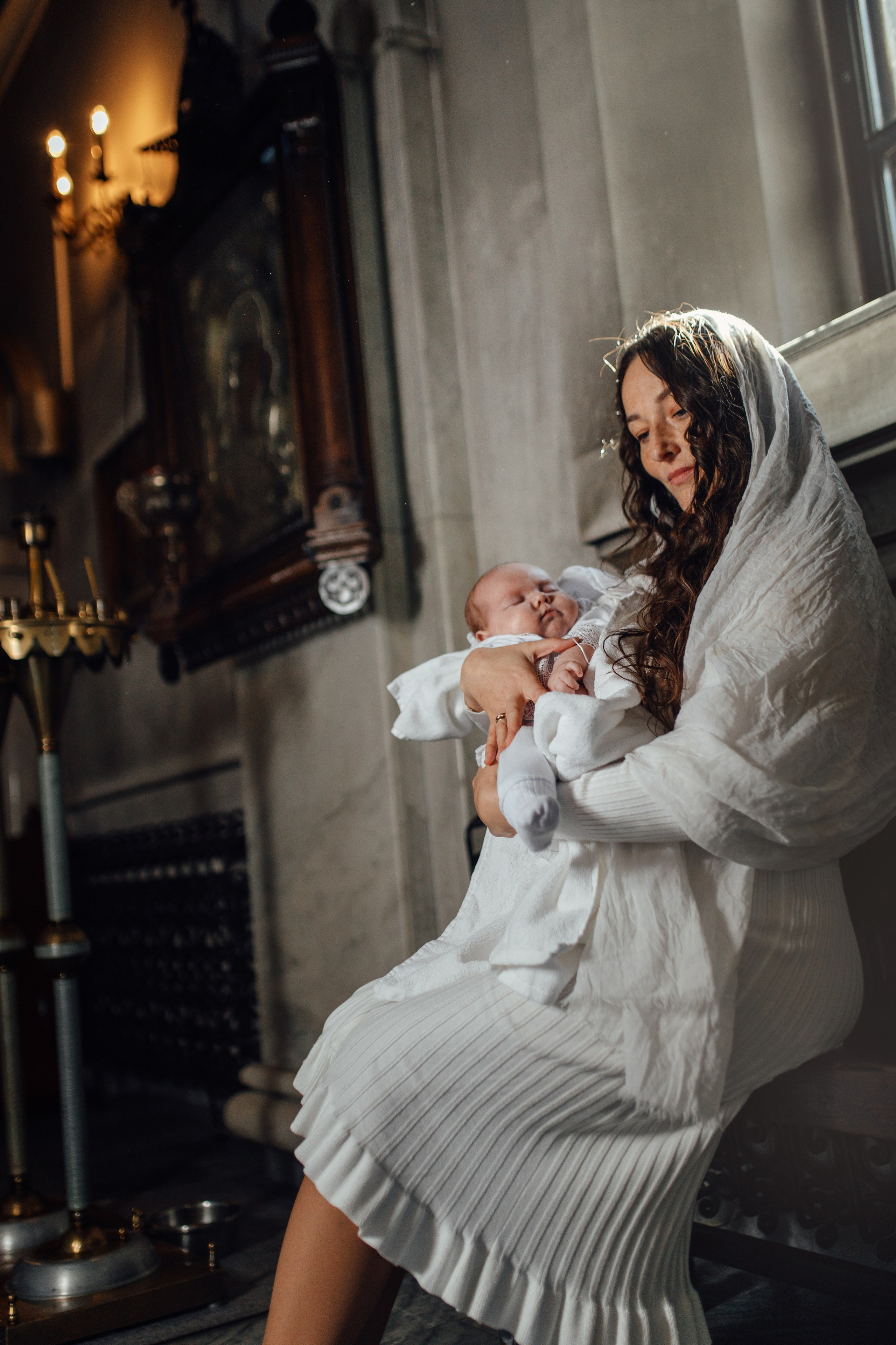 Крещение Тимура храм иконы Всех Скорбящих Радость, октябрь 2024