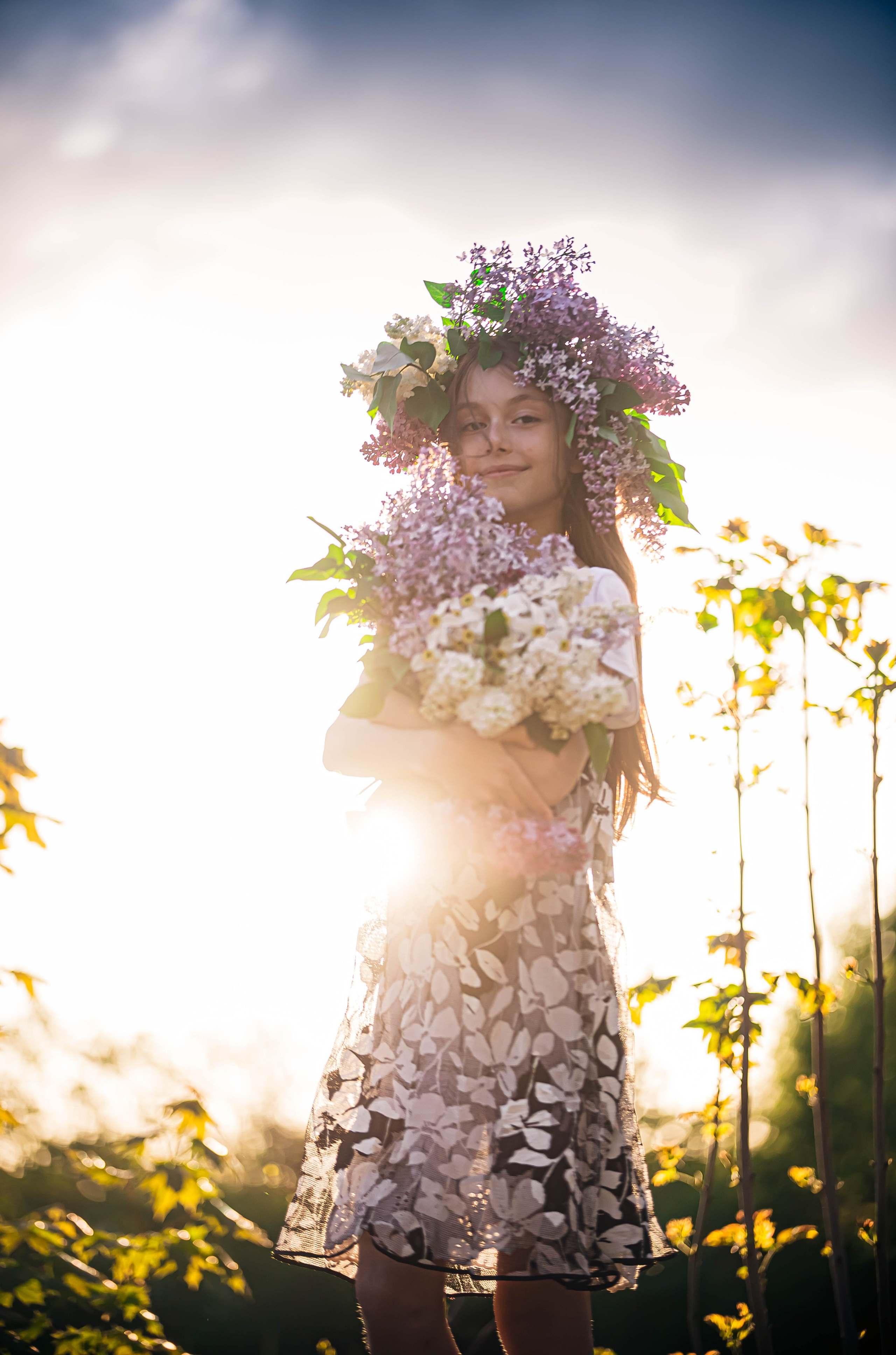 Анютка в сиреньке. Арт-фотограф Евгений Матвиенко