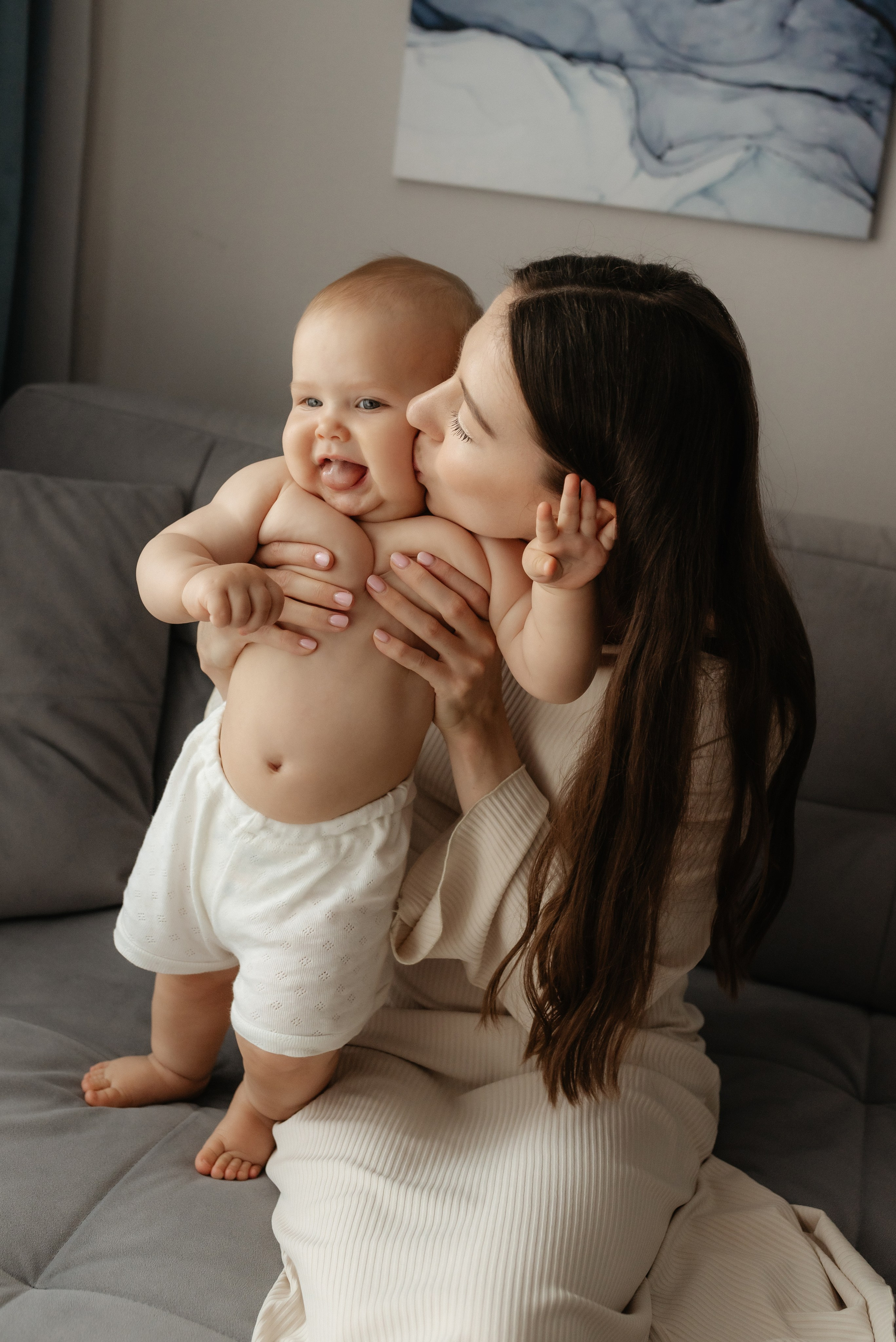 Семейная фотосессия дома. Семейный и портретный фотограф Нижний Новгород