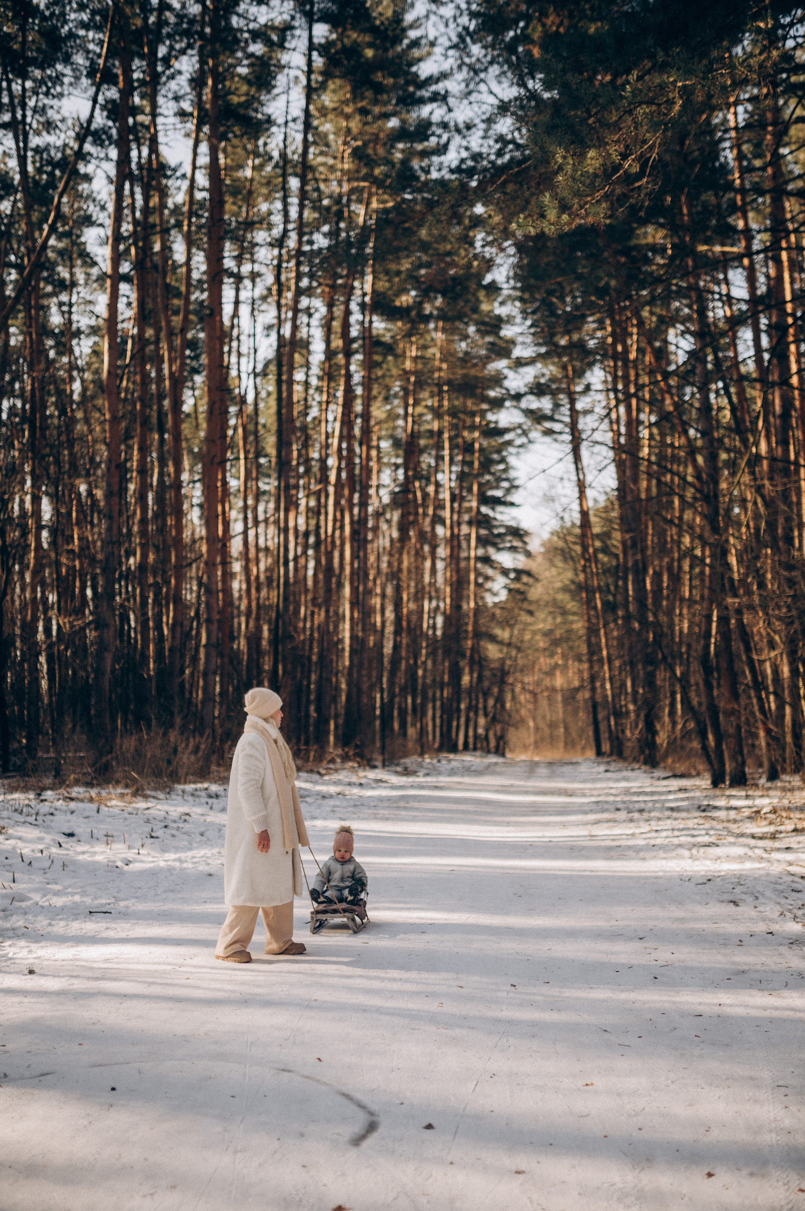 Зимняя фотосессия в лесу. Семейный фотограф в Домодедово и Москве Елена Пичугина