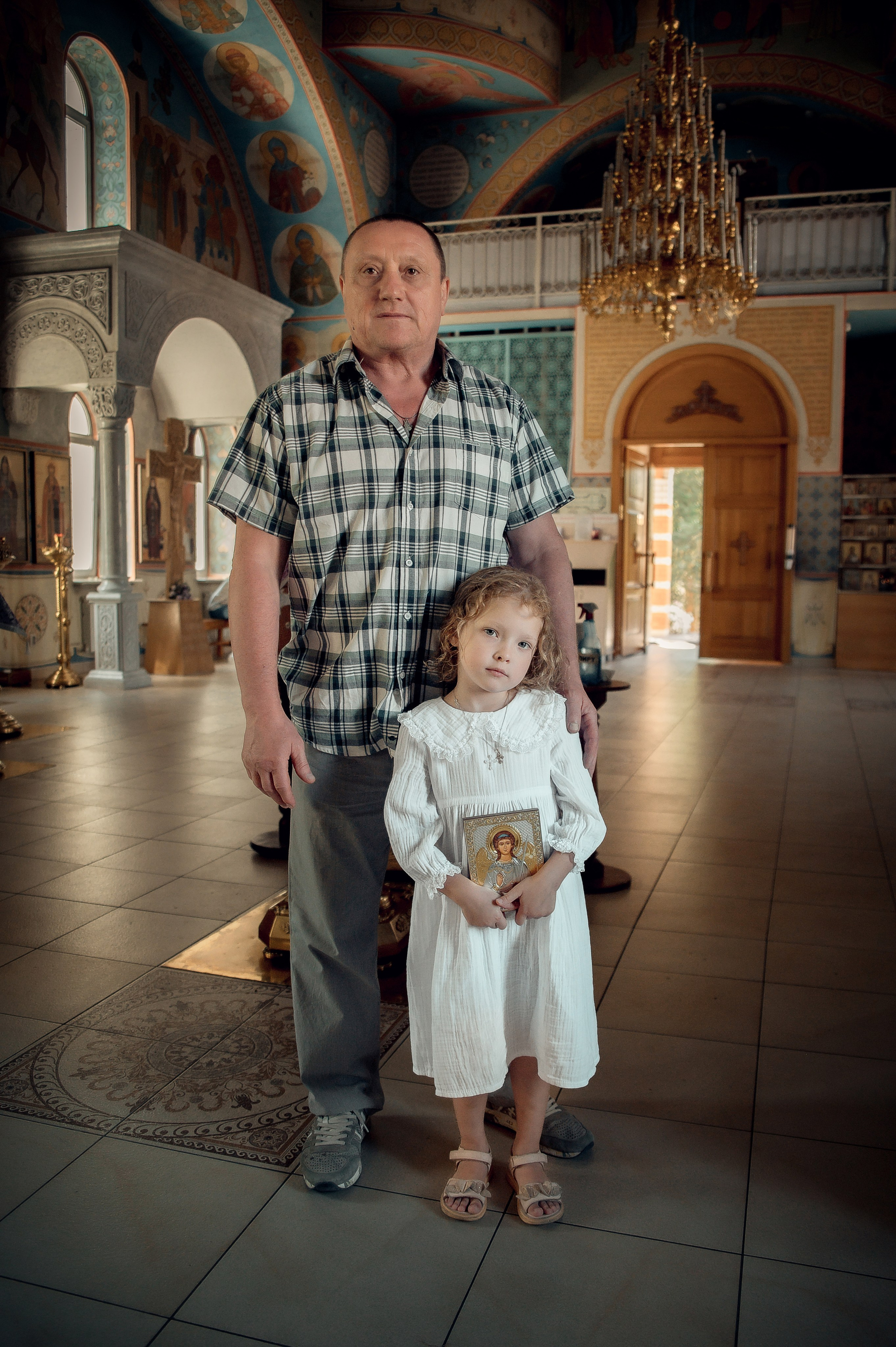 Таинство Крещения Арины, Церковь Всех Святых в Земле Российской г. Волгоград. Церковный, семейный и репортажный фотограф Волгоград, Волжский