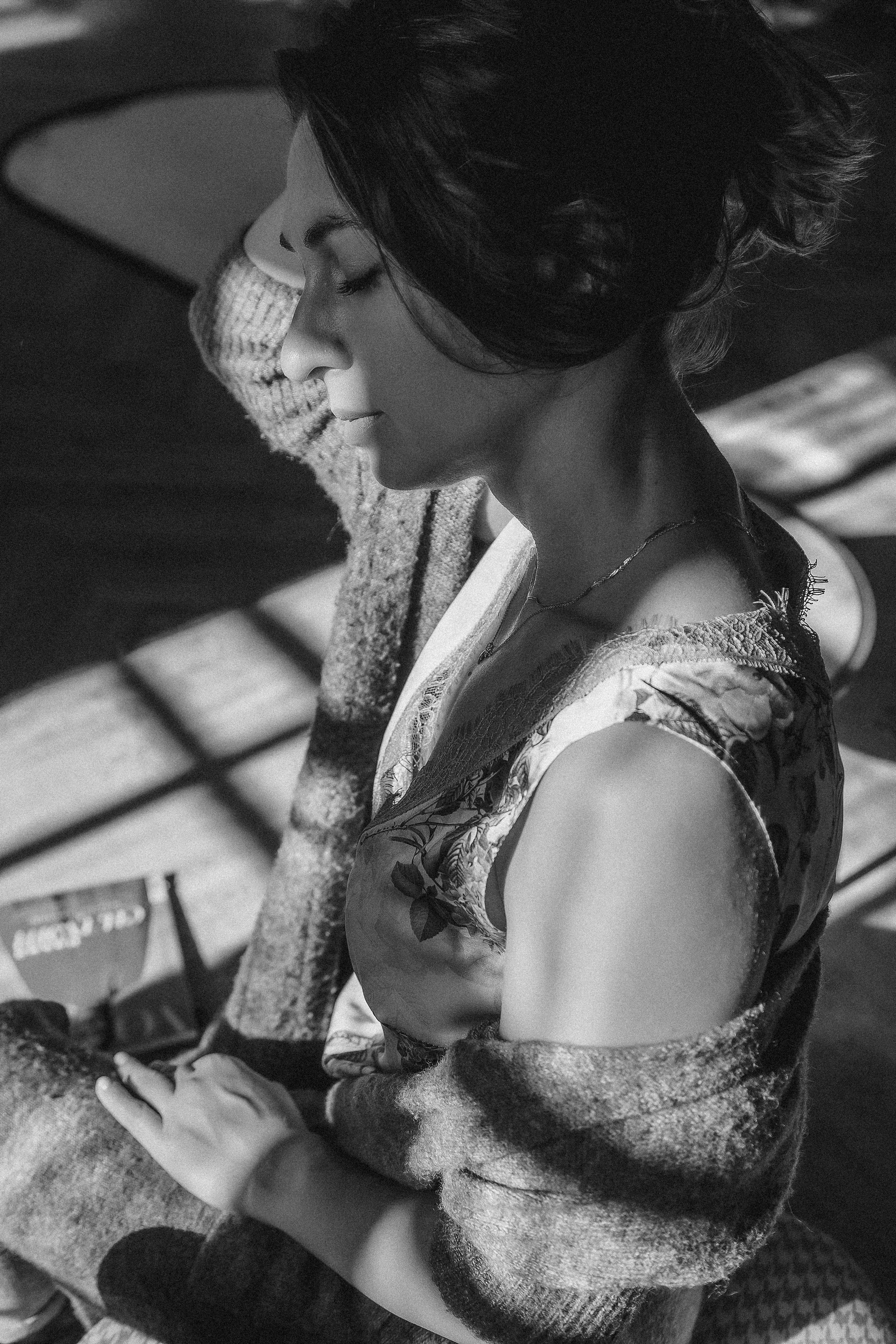 Дарья. Солнечная серия в черно-белом. Анна Гидрос — профессиональный фотограф в Санкт-Петербурге