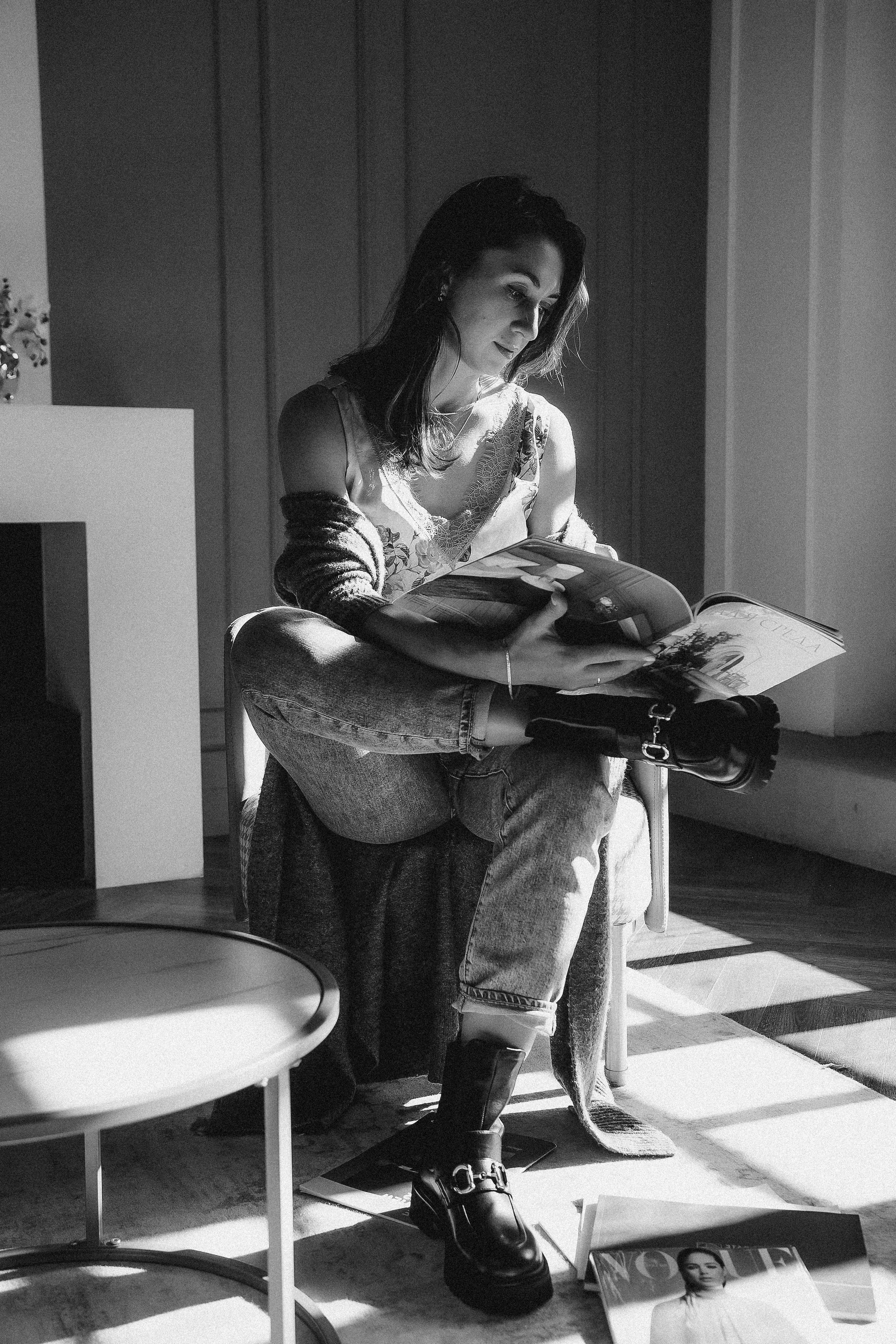 Дарья. Солнечная серия в черно-белом. Анна Гидрос — профессиональный фотограф в Санкт-Петербурге