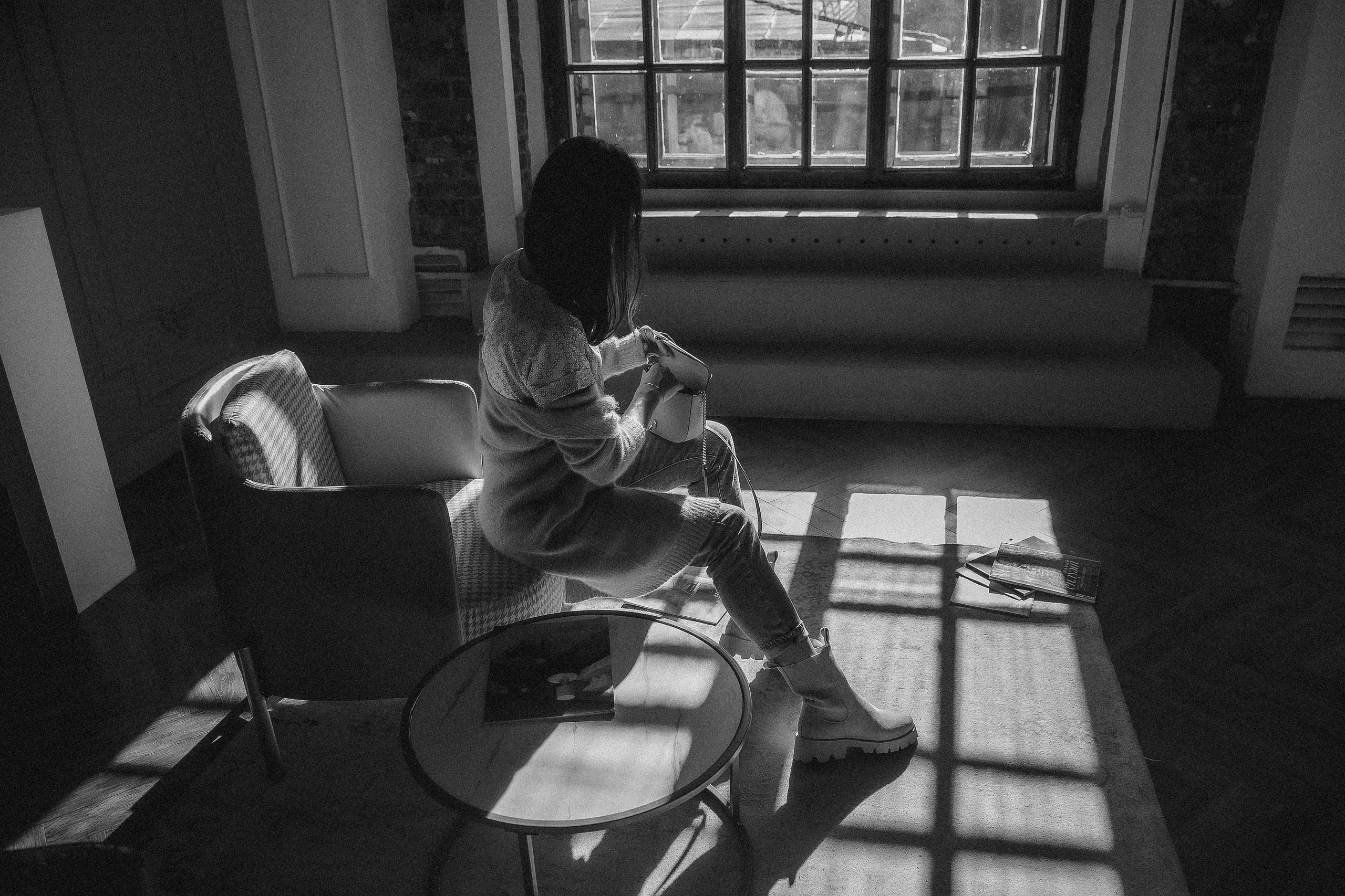 Дарья. Солнечная серия в черно-белом. Анна Гидрос — профессиональный фотограф в Санкт-Петербурге