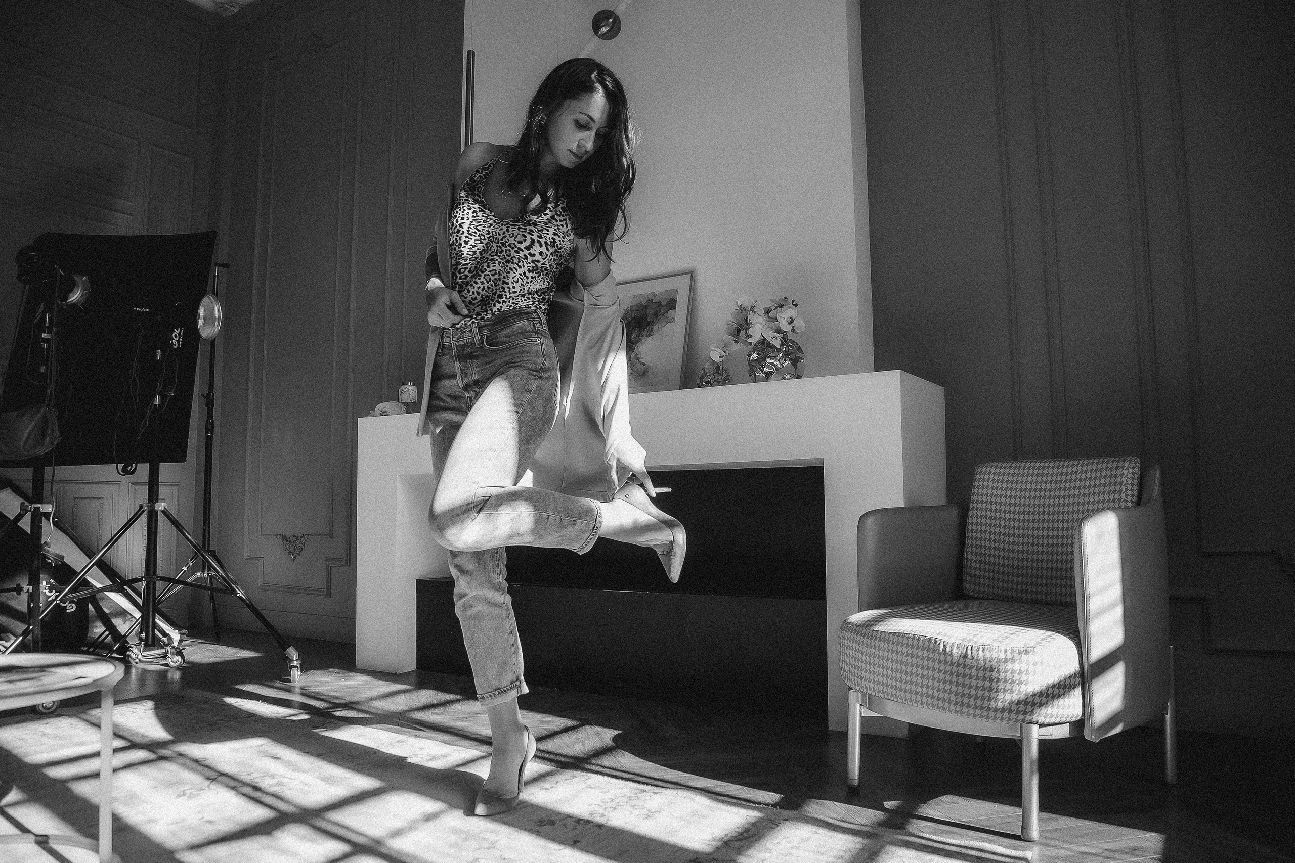 Дарья. Солнечная серия в черно-белом. Анна Гидрос — профессиональный фотограф в Санкт-Петербурге