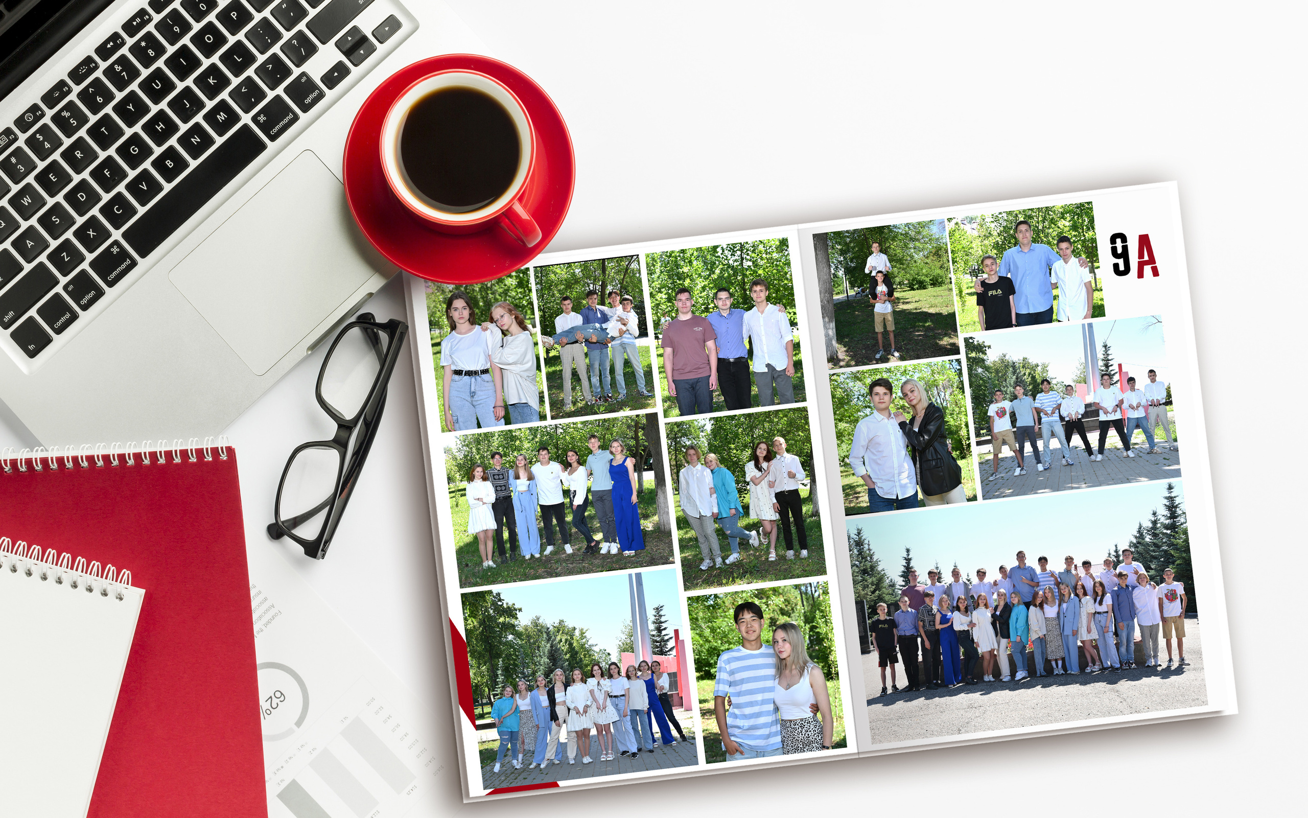 «Линии»  — 3 разворота. Надежда Хабарина школьный и детский фотограф в Самаре АЛЬБОМЫ от 1700р