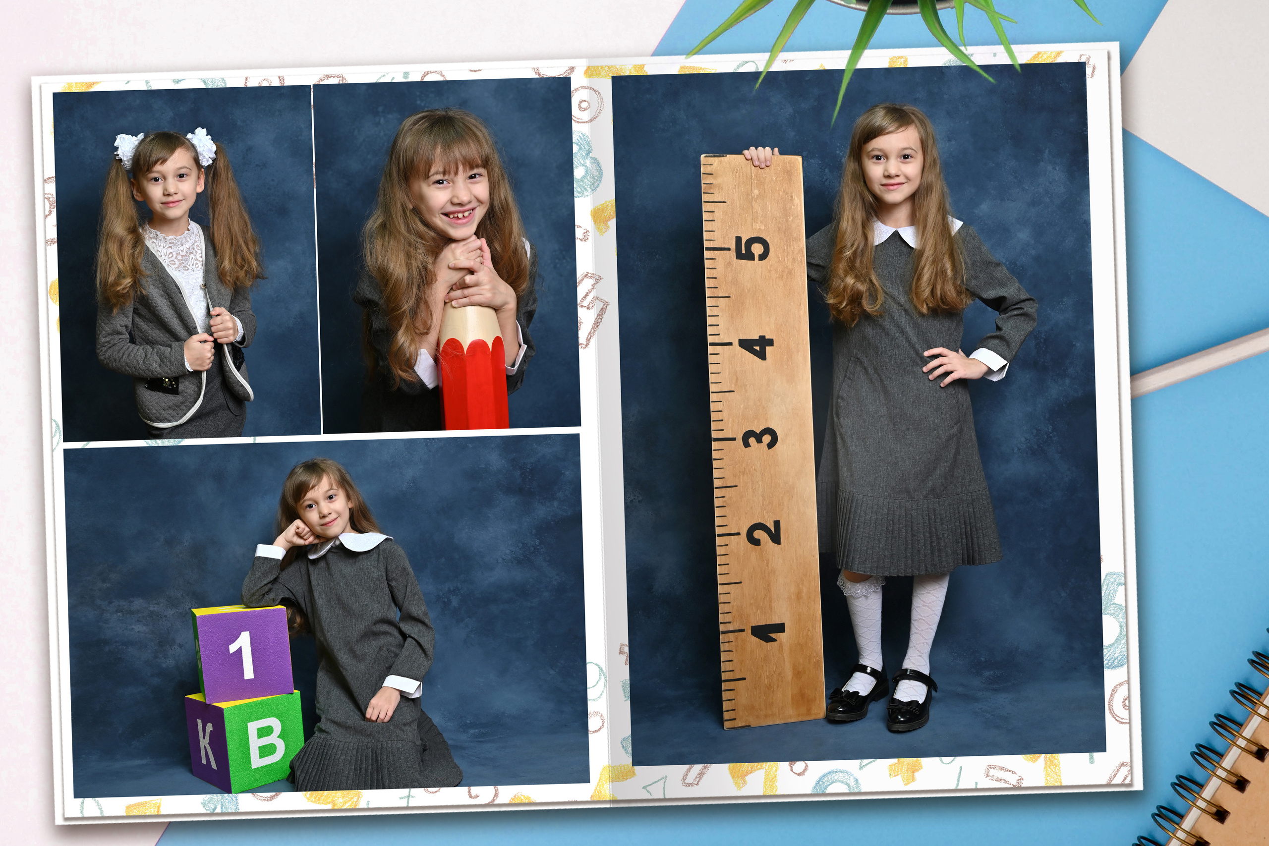 «Веселые цифры 2». Надежда Хабарина школьный и детский фотограф в Самаре АЛЬБОМЫ от 1700р