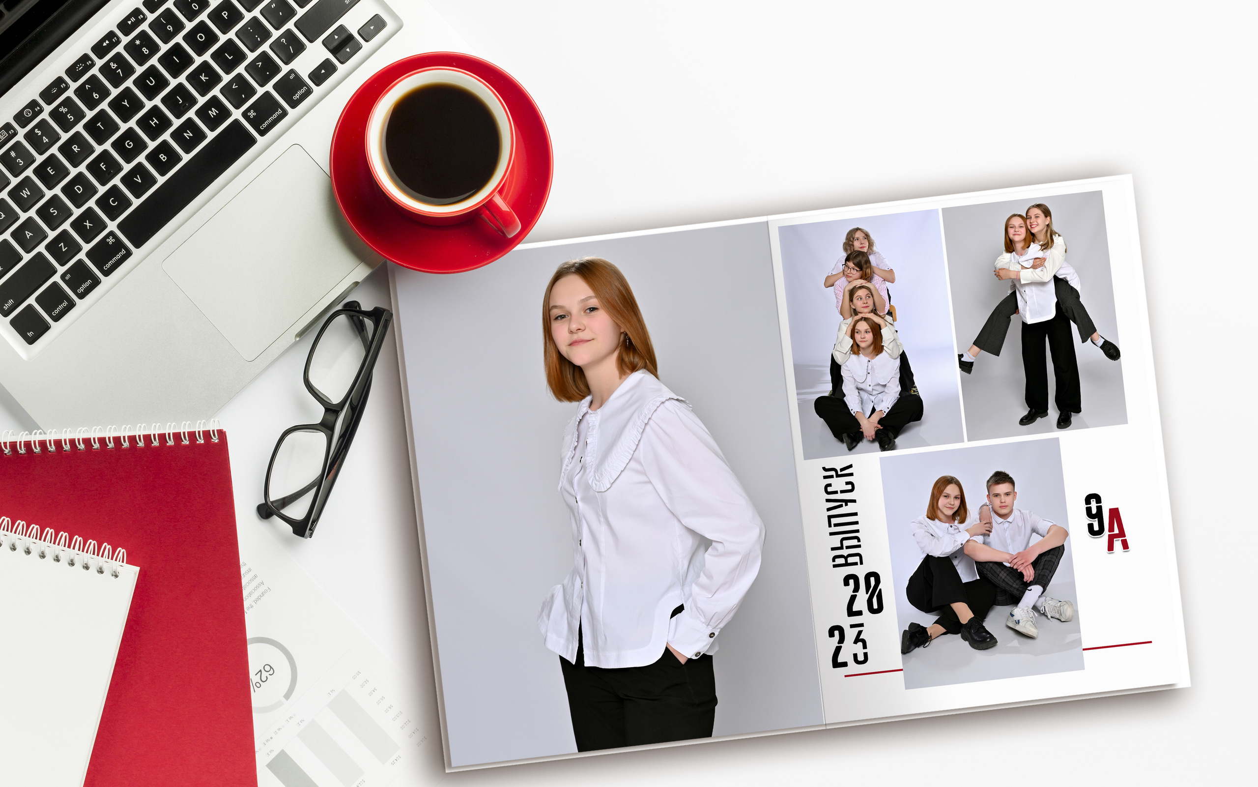 «Линии»  — 3 разворота. Надежда Хабарина школьный и детский фотограф в Самаре АЛЬБОМЫ от 1700р