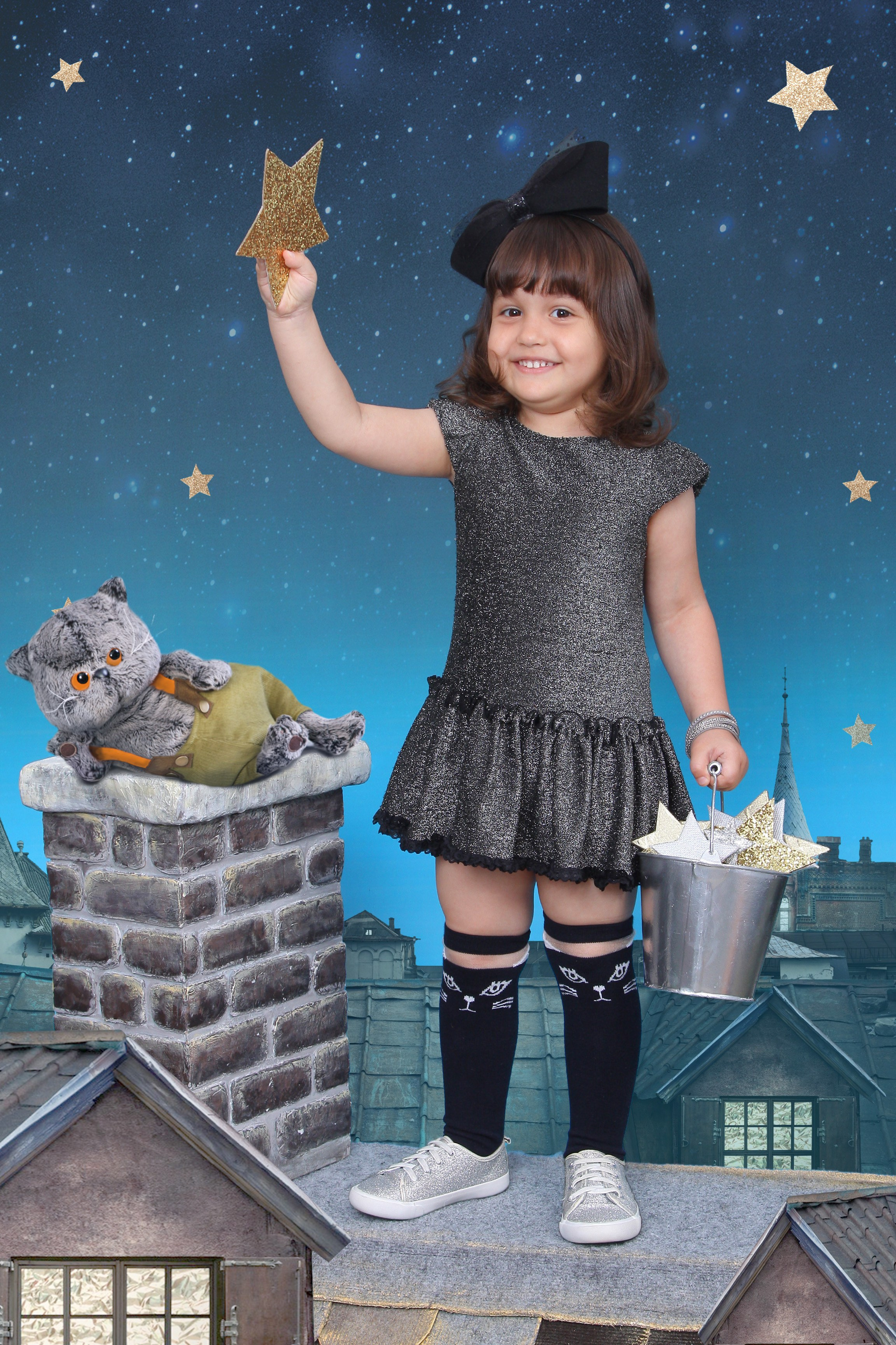 КОМПАНИЯ КРАЙФОТО ФОТОСЕССИЯ НОЧЬЮ НА КРЫШЕ