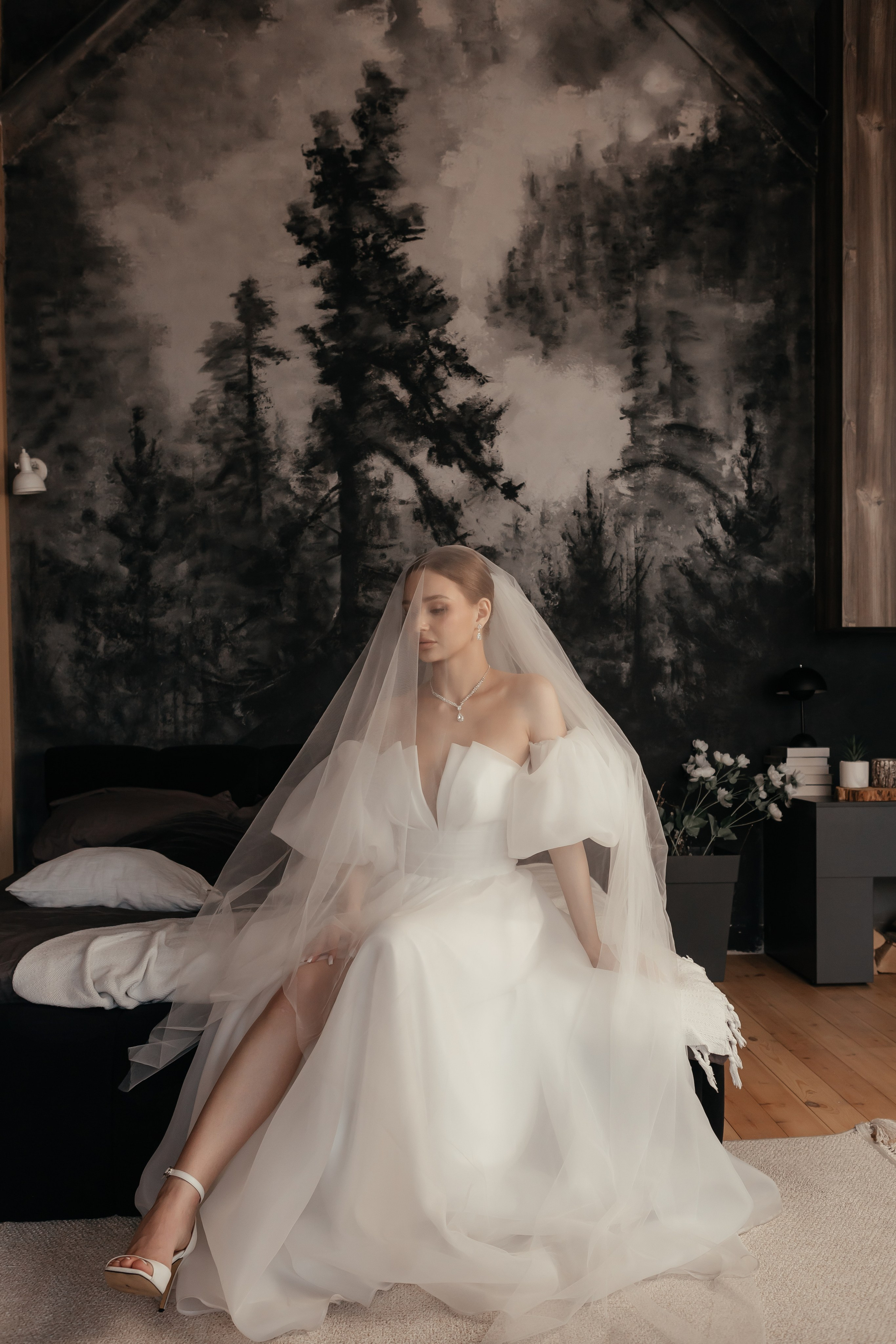 Невеста в фотостудии