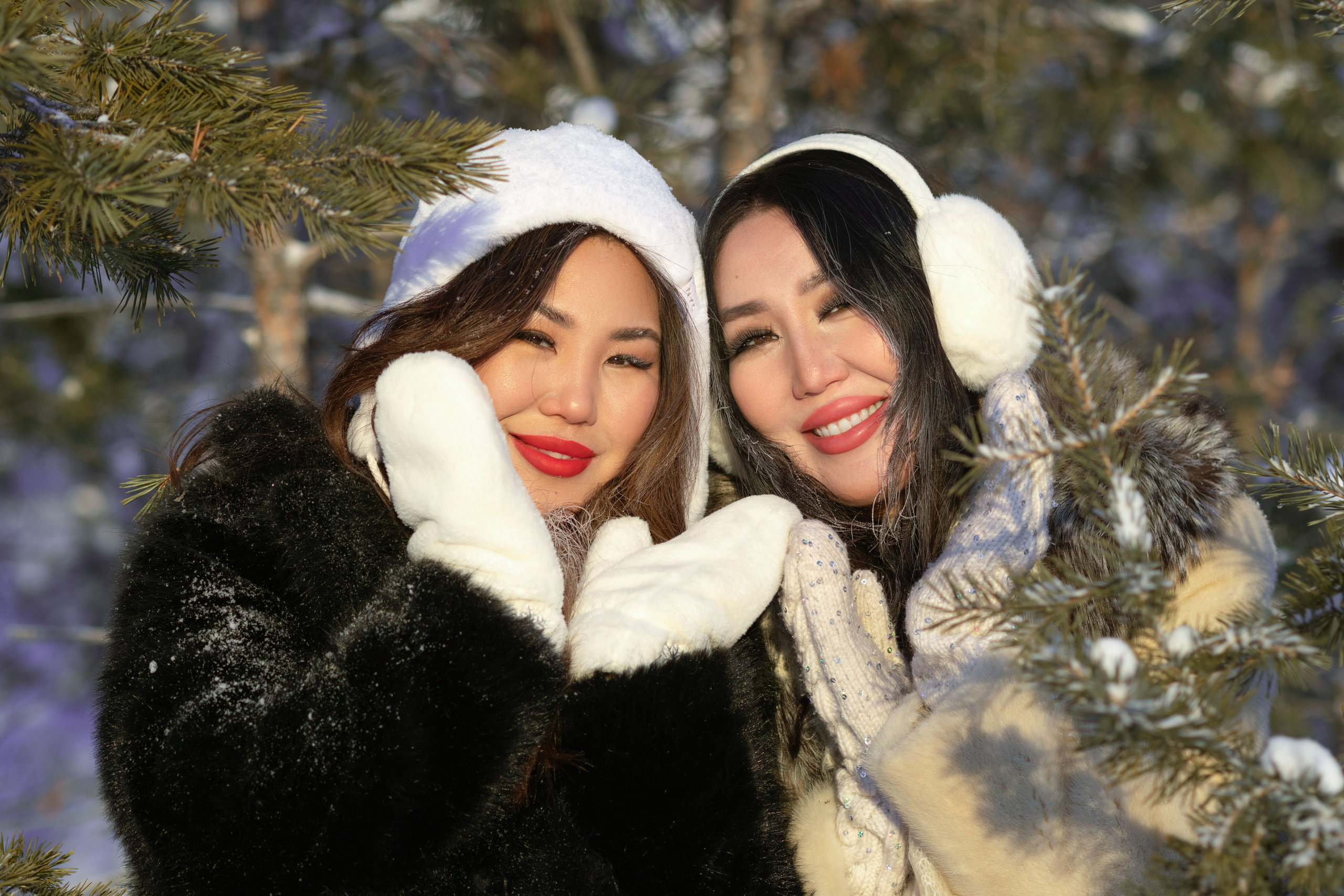 Зимняя фотосессия, фотосессия в лесу. Фотограф Якутск Зоя Николаева