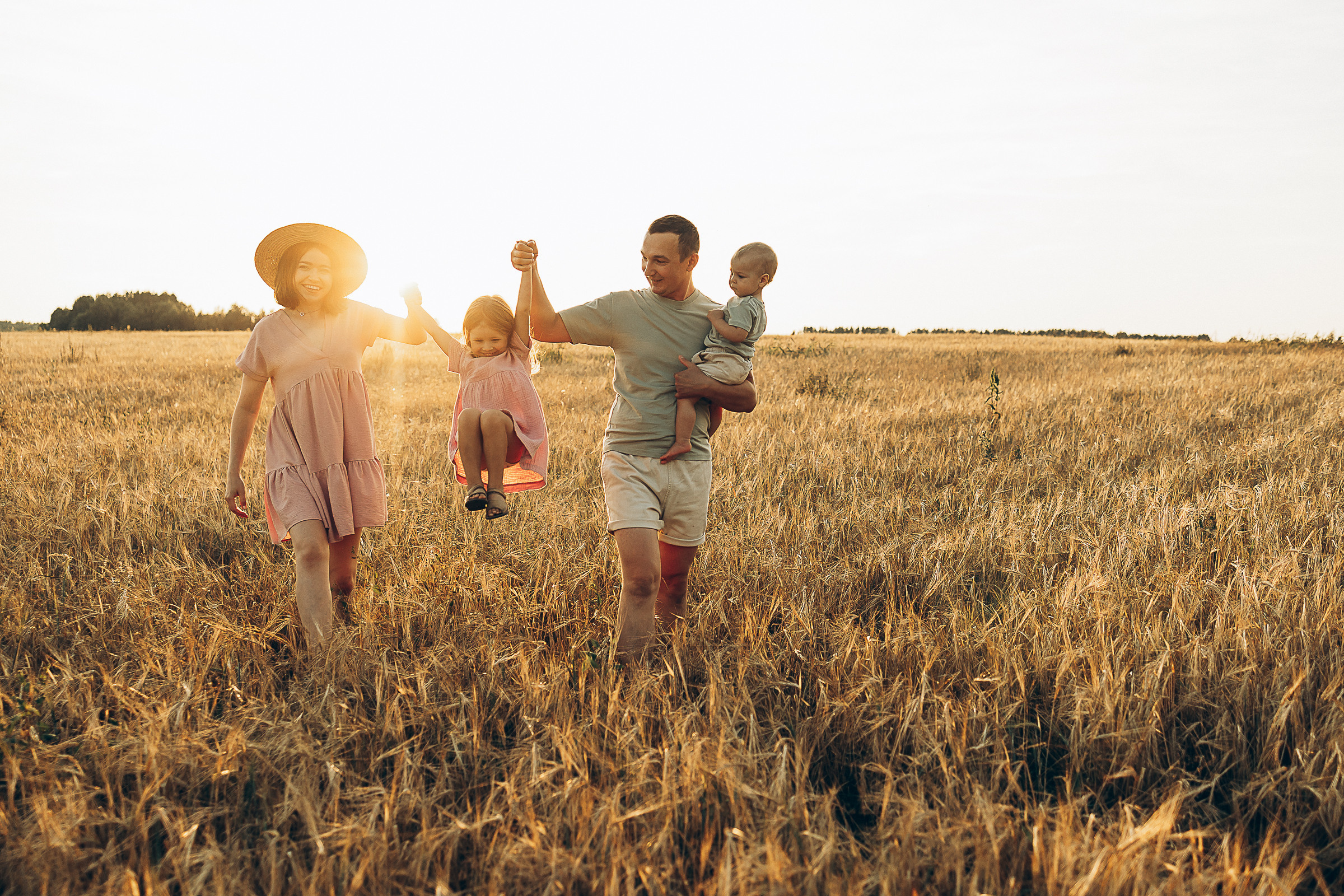 Ольга, Маша, Семен, андрей. Семейный фотограф Тюмень Смирнова Юлия