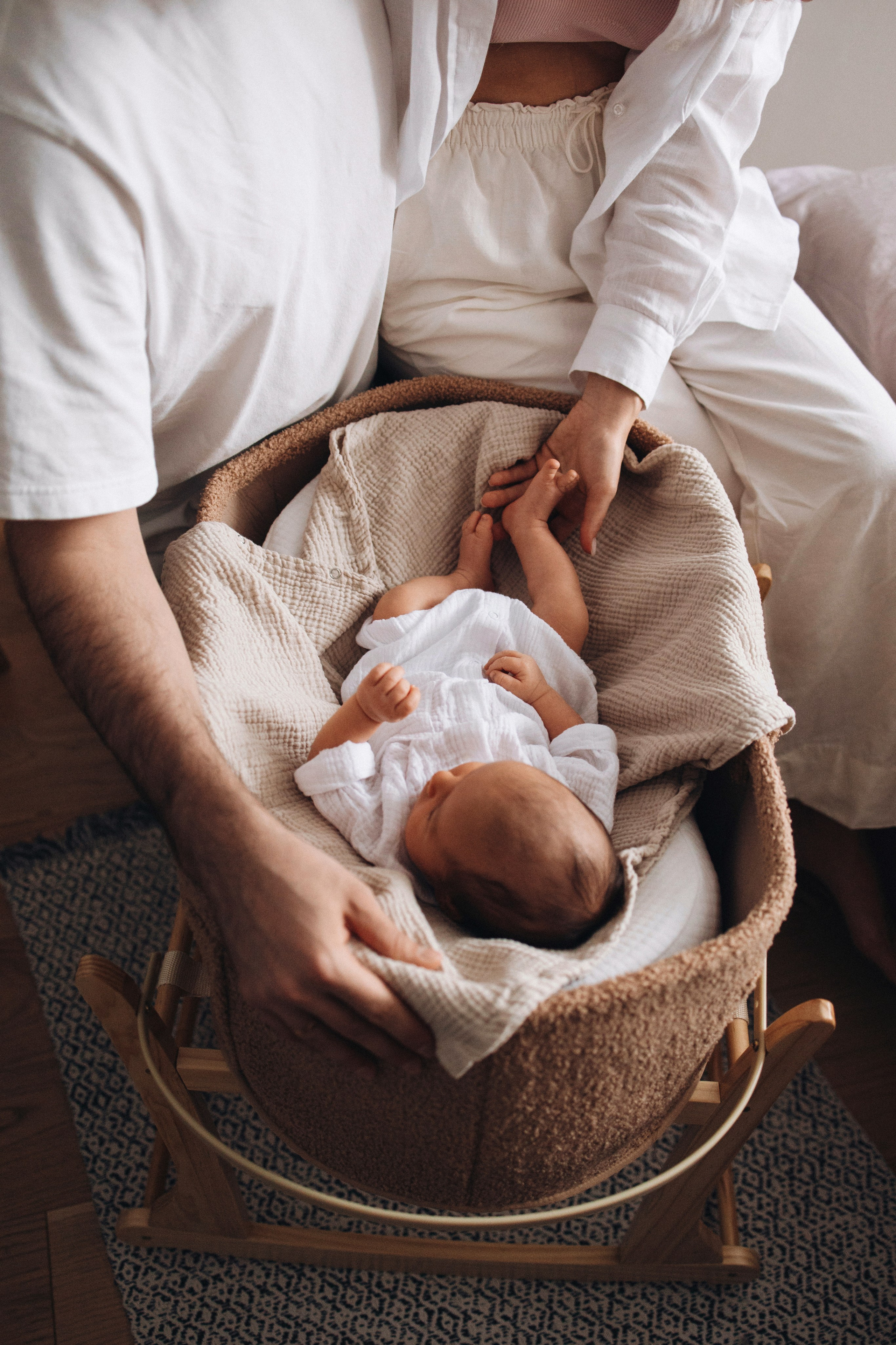 Диана, Рустам, Дамир, домашняя newborn. Семейный фотограф в Москве Марина Петра
