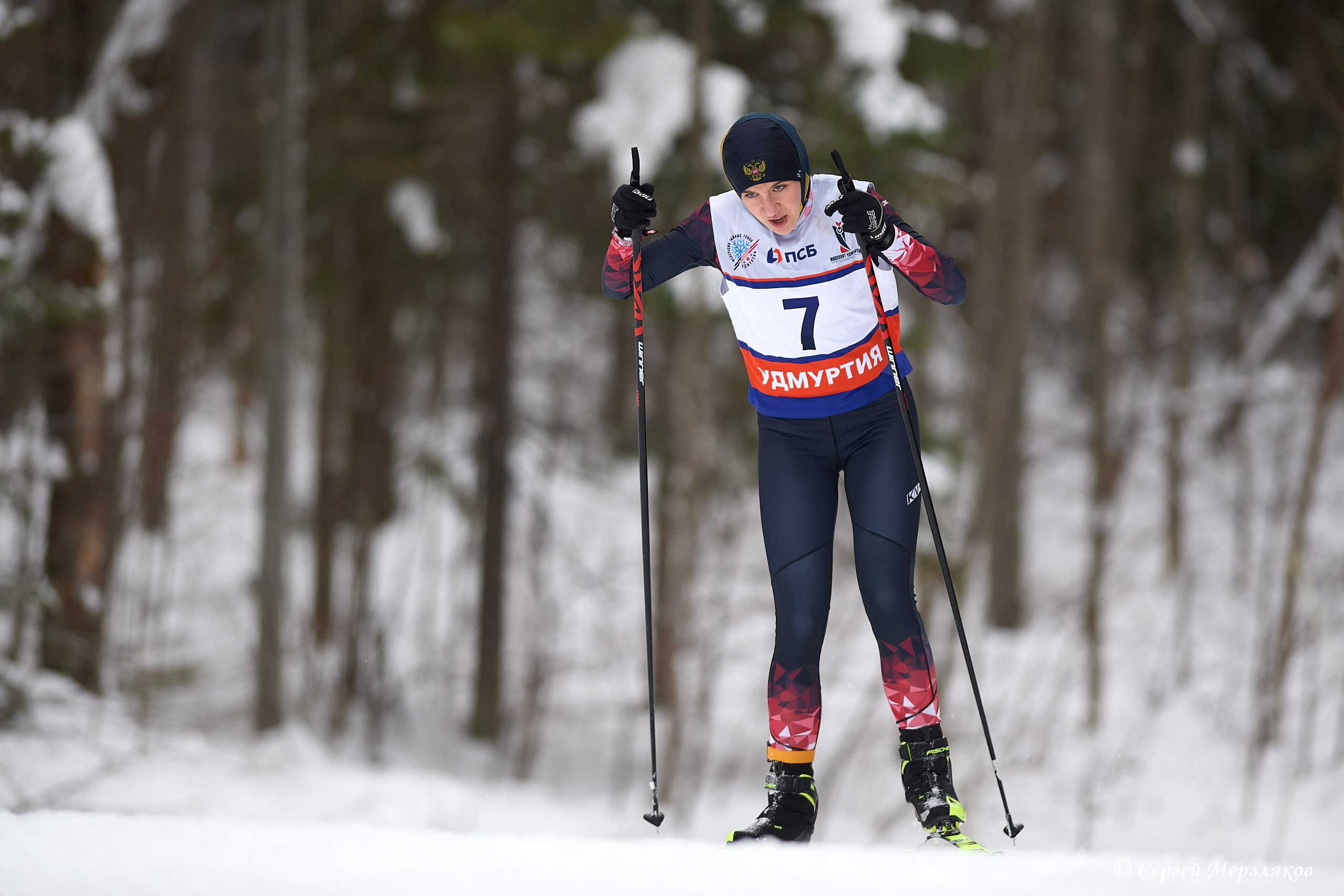 Всероссийские соревнования по лыжным гонкам на призы ЗМС Галины Кулаковой. Спортивный репортажный фотограф в Ижевске Сергей Мерзляков