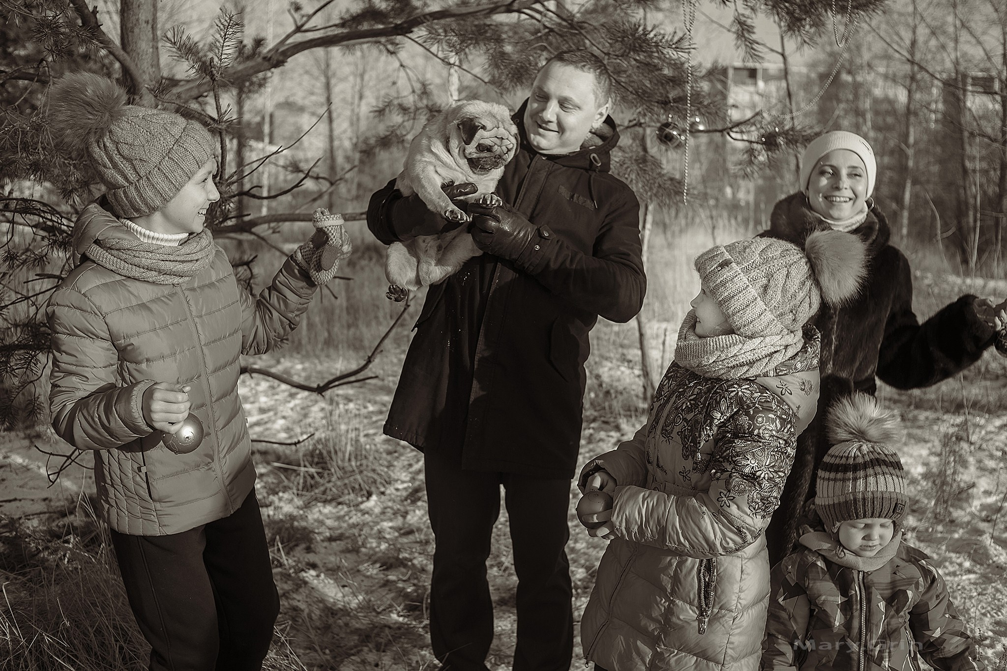 Зимняя фотопрогулка с мандаринами. Детский и семейный фотограф, фотограф мероприятий Нижний Новгород