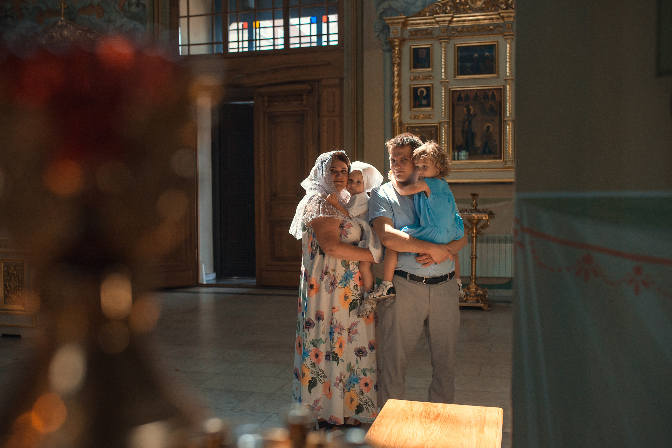 Крещение Дарьи в Покровском храме города Саратова. Фотограф на крещение в Саратове Марина Грушина