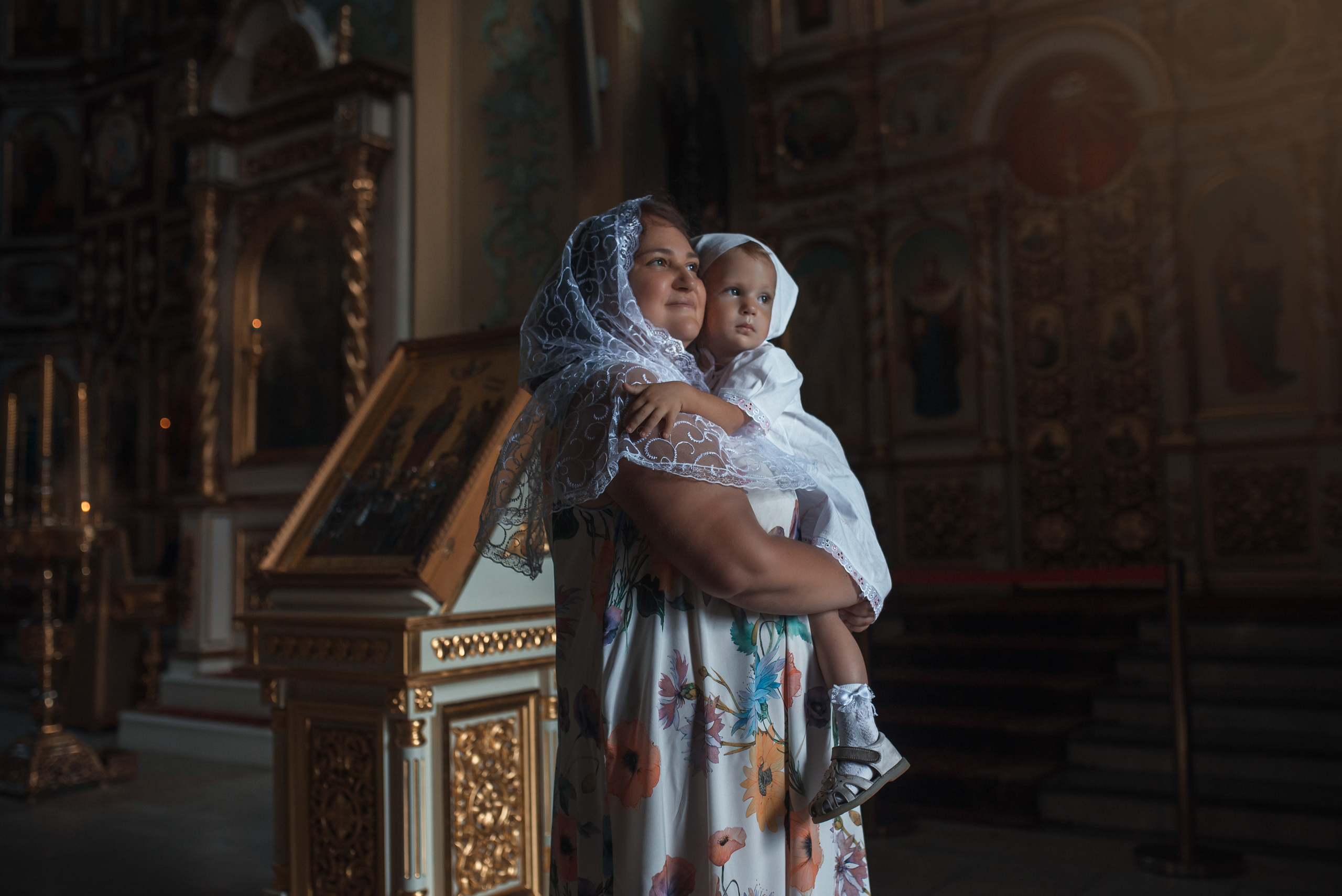 Крещение младенца Дарьи. Фотограф на крещение в Саратове Марина Грушина