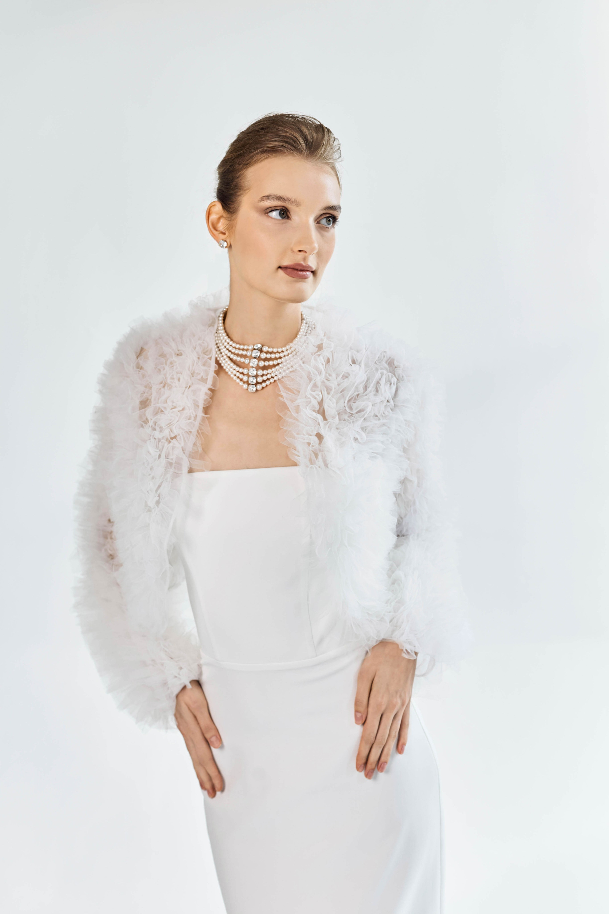 Фатиновая шубка. Свадебный салон-ателье Бонжур в Минске Bonjour