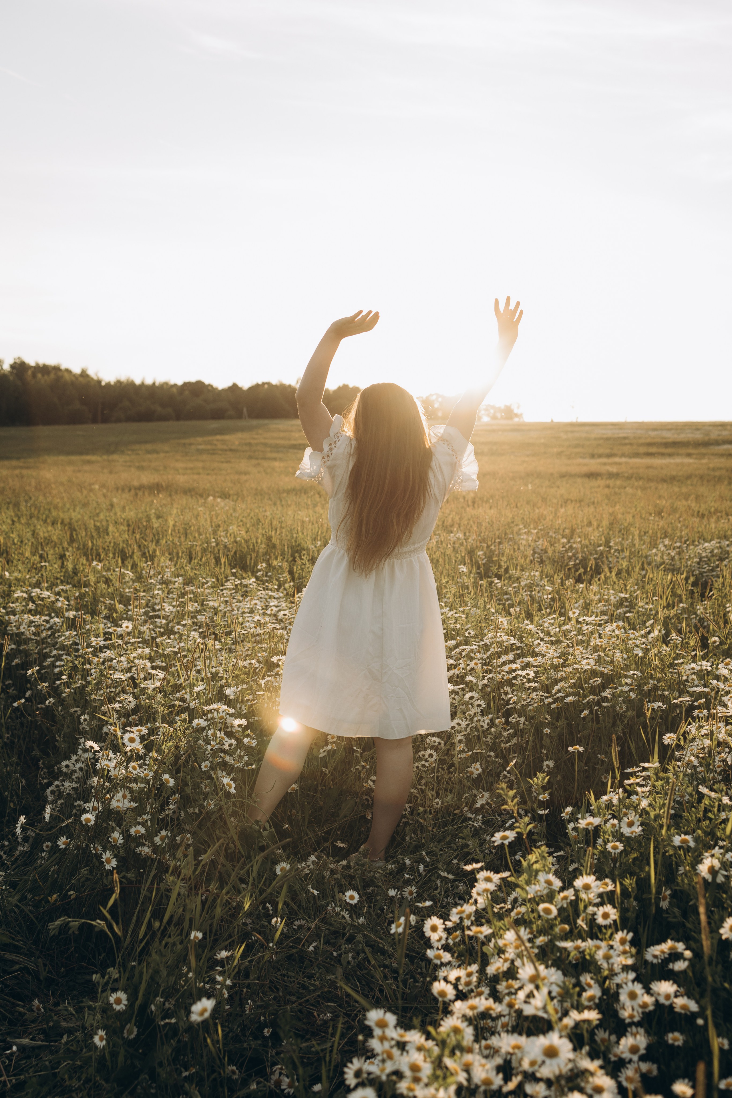 Маша и ромашки. Семейный фотограф в Москве Виктория Ястребинская