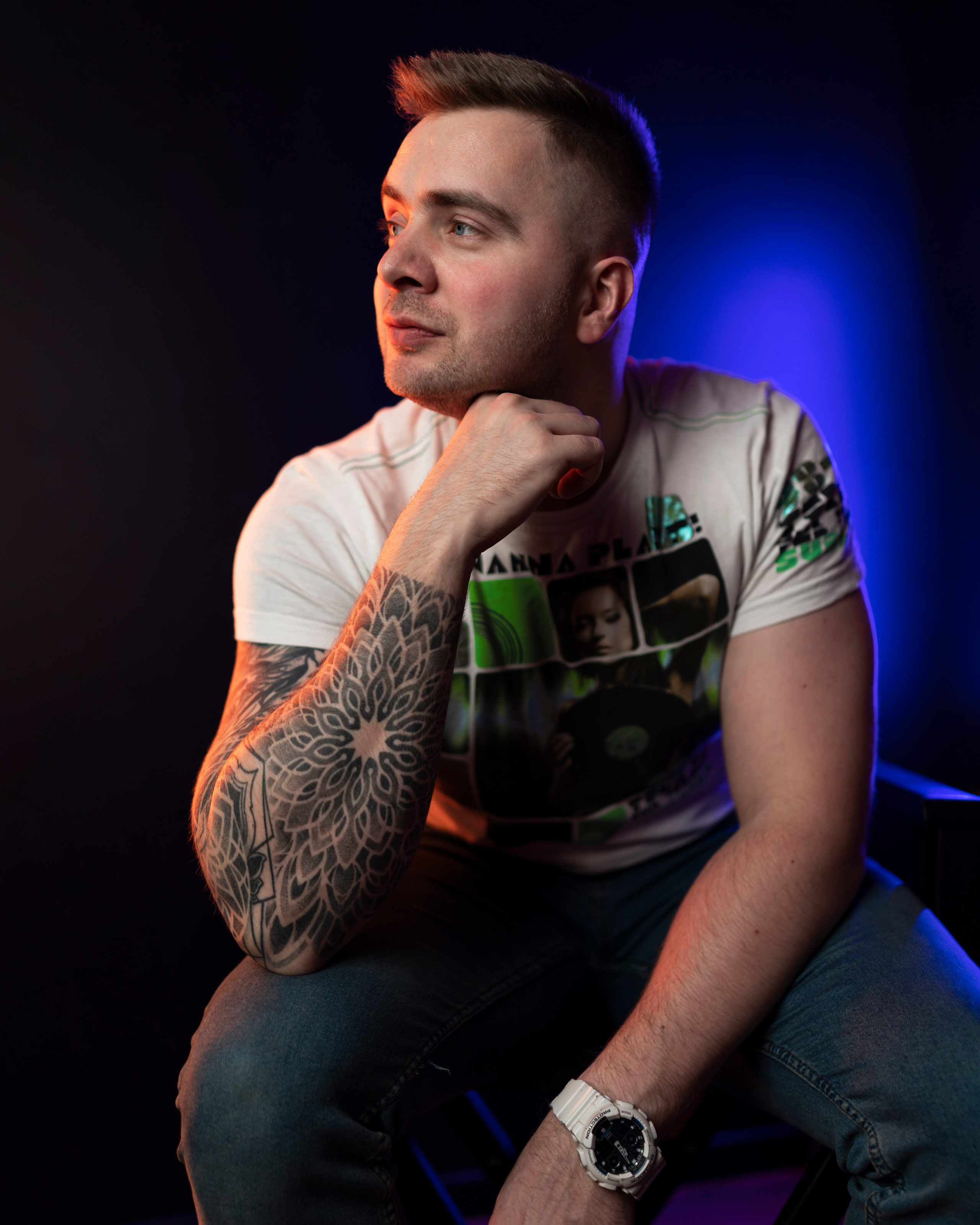 Мужской портрет. Portrait photographer Wrocław Vitali Pabiadzinski