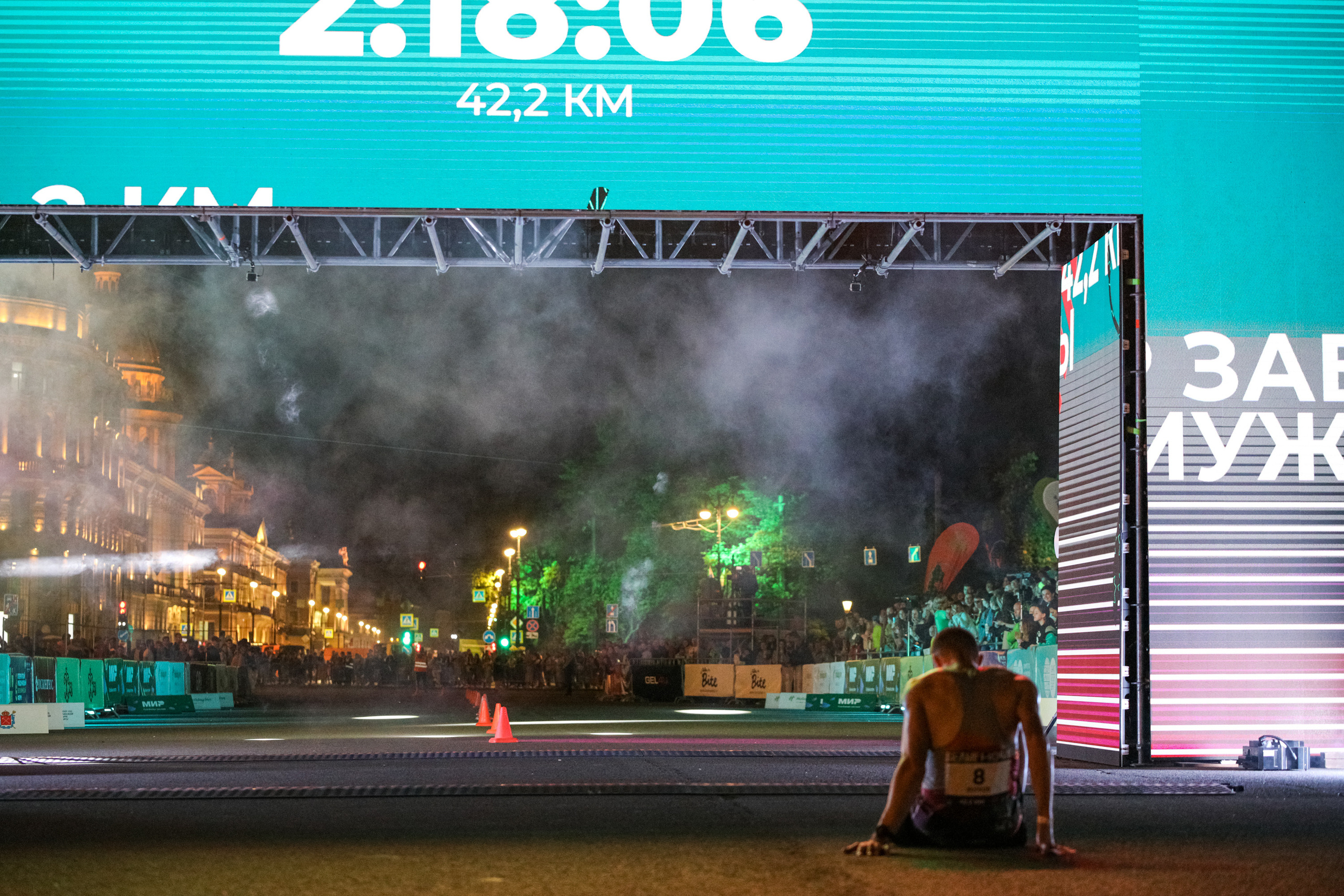 Фотоотчет Марафона «Белые Ночи» – спортивная съемка и репортаж. Репортажный фотограф Москва Сергей Мирошников