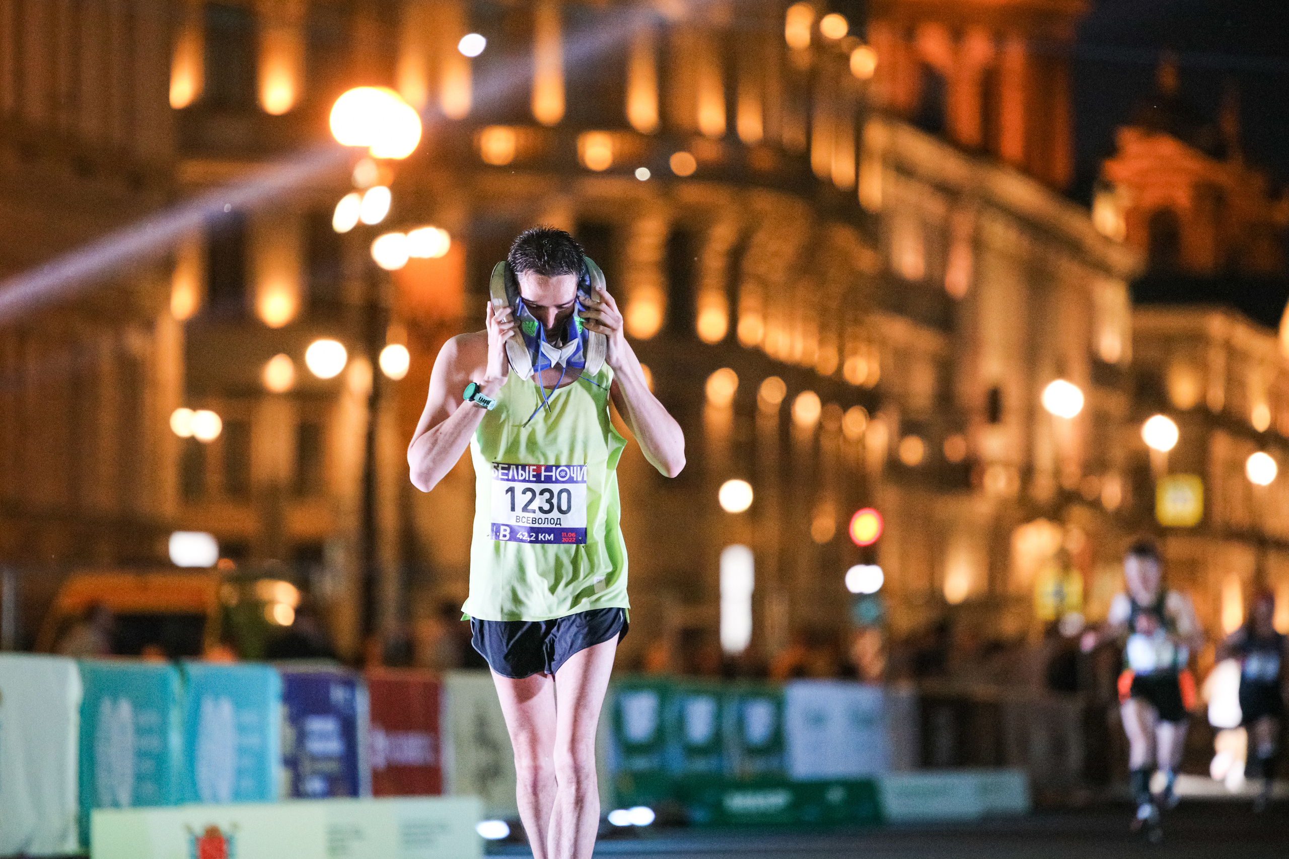 Фотоотчет Марафона «Белые Ночи» – спортивная съемка и репортаж. Репортажный фотограф Москва Сергей Мирошников
